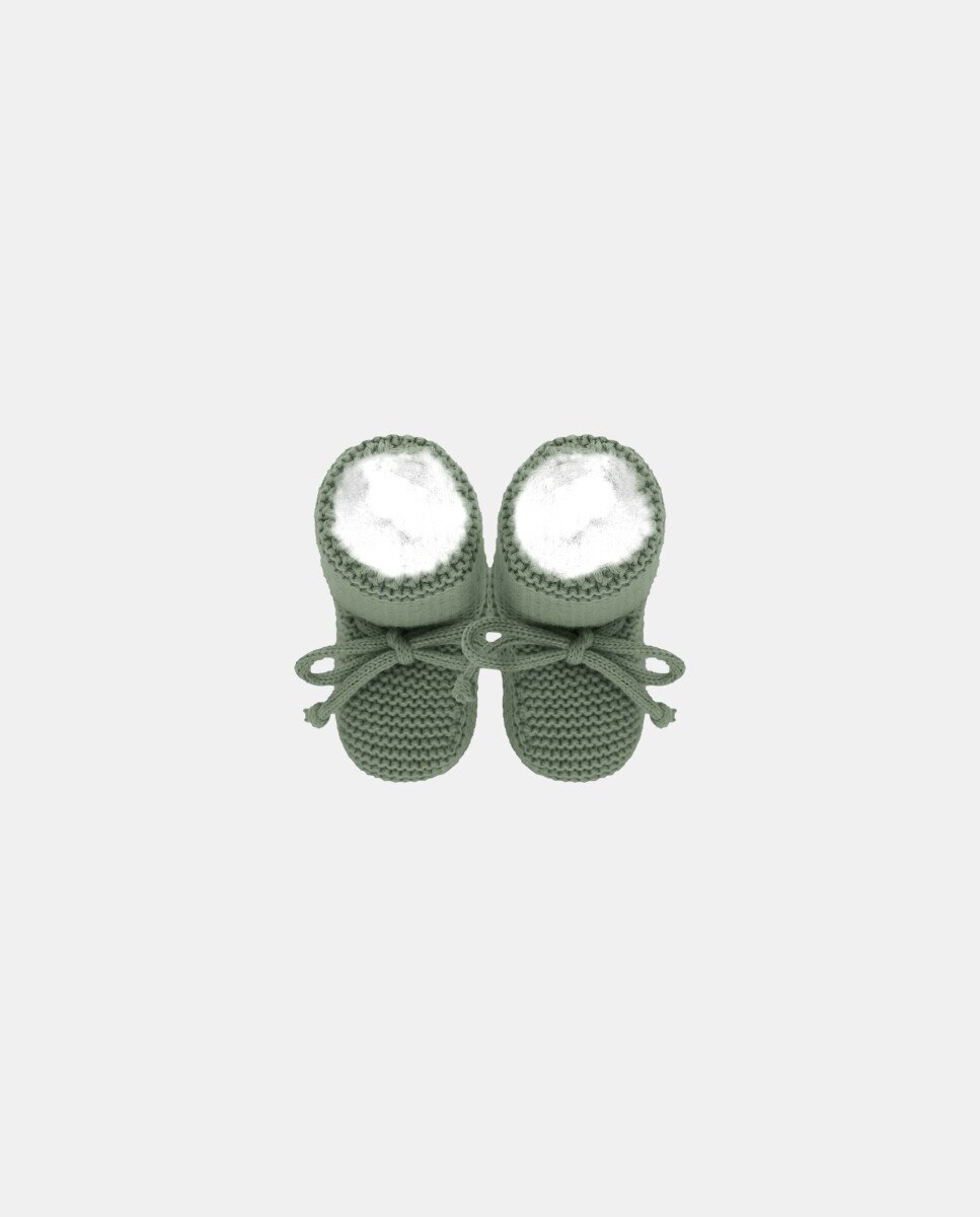 Imagen 2 de Patucos altos de bebés de punto. - Martín Aranda - Kaki Kaki