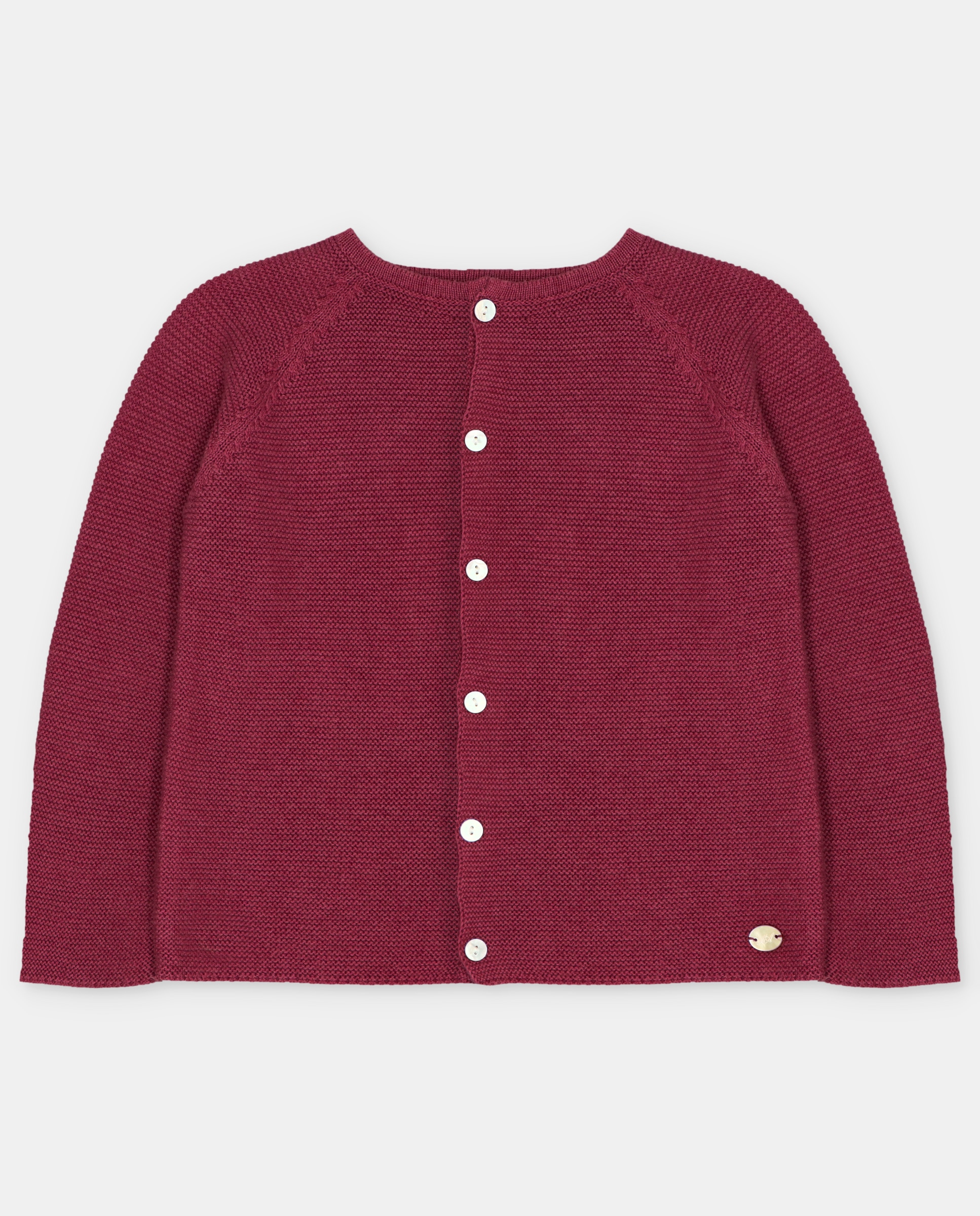 Chaqueta de bebé tricot con botones. - Martín Aranda - Burdeos Burdeos-1