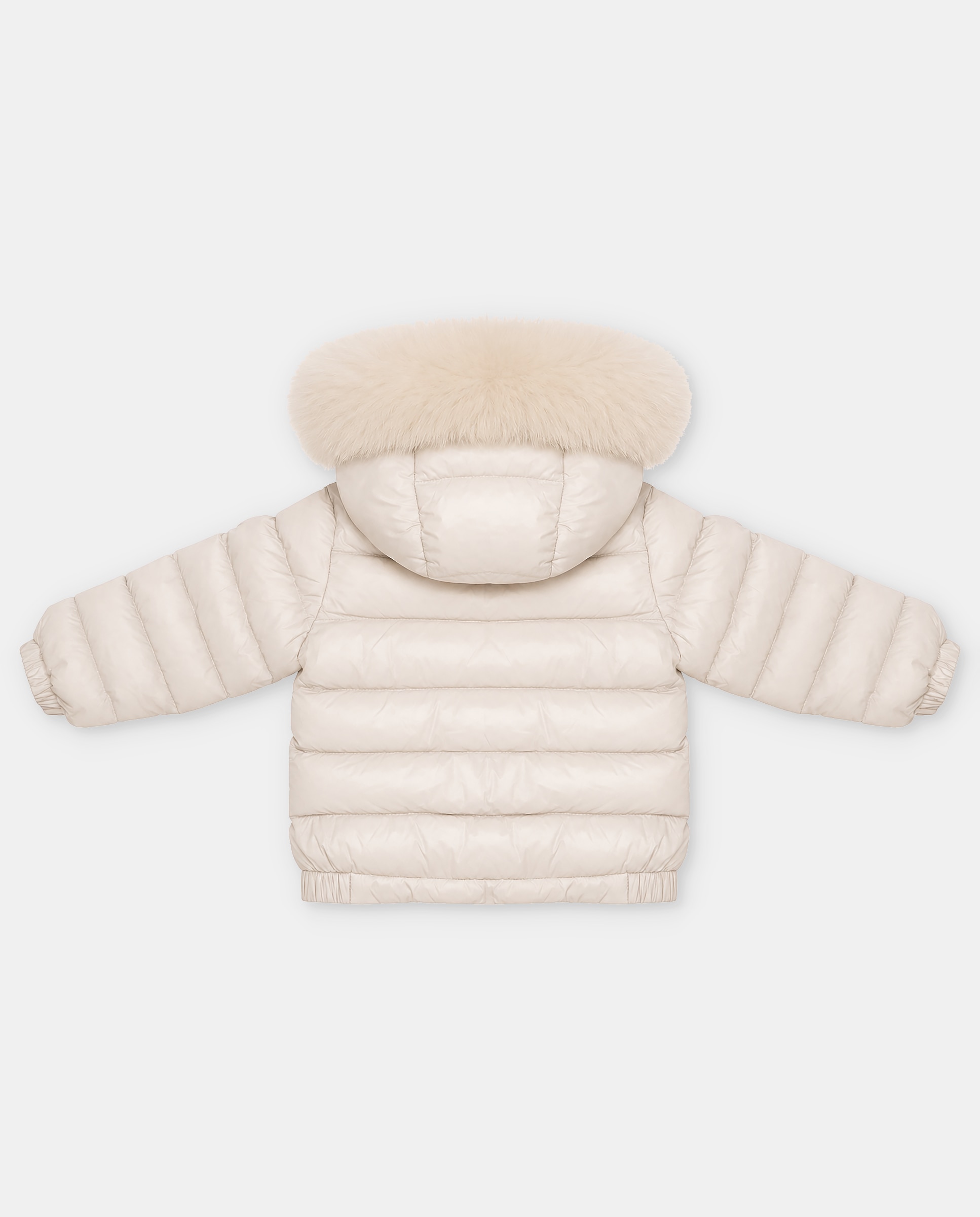 Plumífero con capucha y pelo. - Martín Aranda - Beige Beige-3