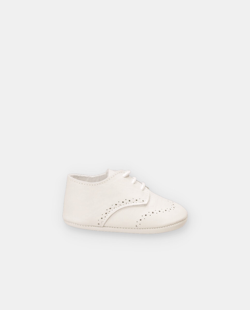 Imagen 1 de Zapato con cordones de bebé de piel. - Martín Aranda - Beige Beige