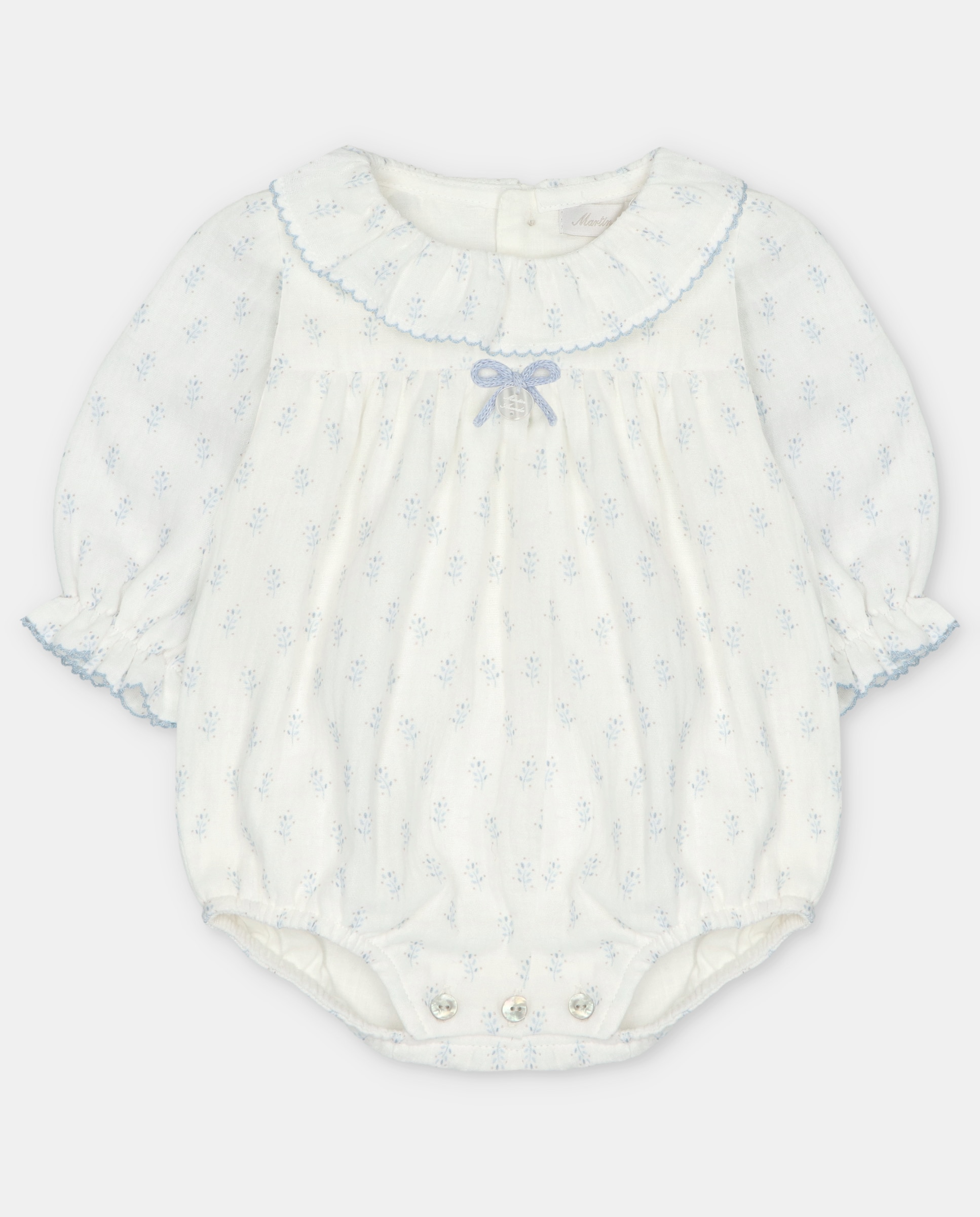 Imagen 0 de Pelele de bebé con estampado de fantasía. Azul claro