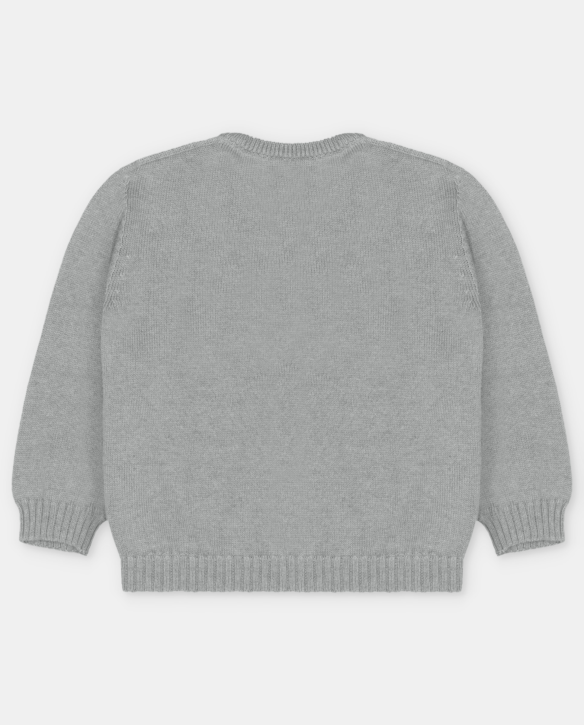Jersey de bebé niño con cuello pico. - Martín Aranda - Gris ceniza Gris ceniza-3