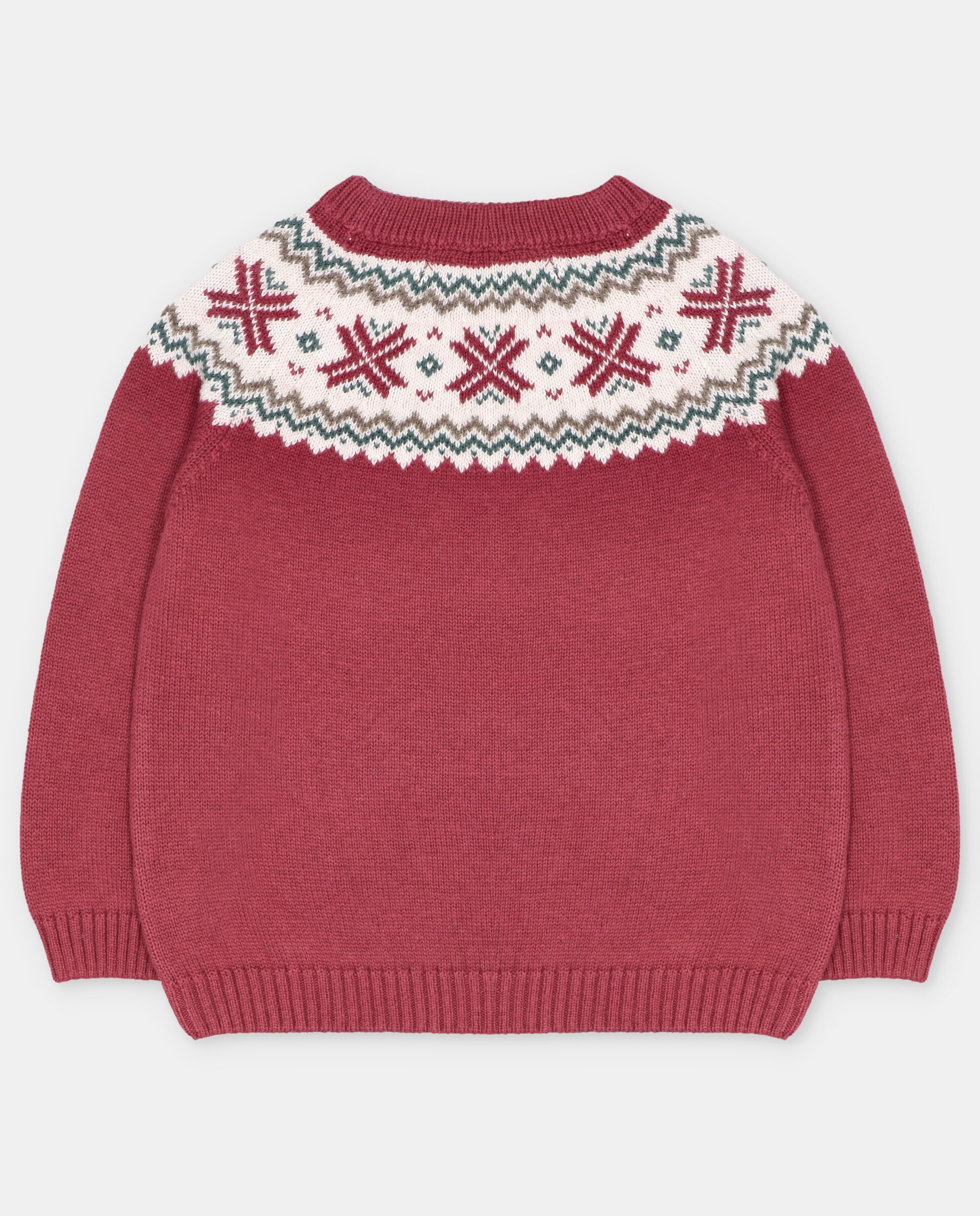 Jersey de niño con cenefa a contraste. - Martín Aranda - Burdeos Burdeos-3
