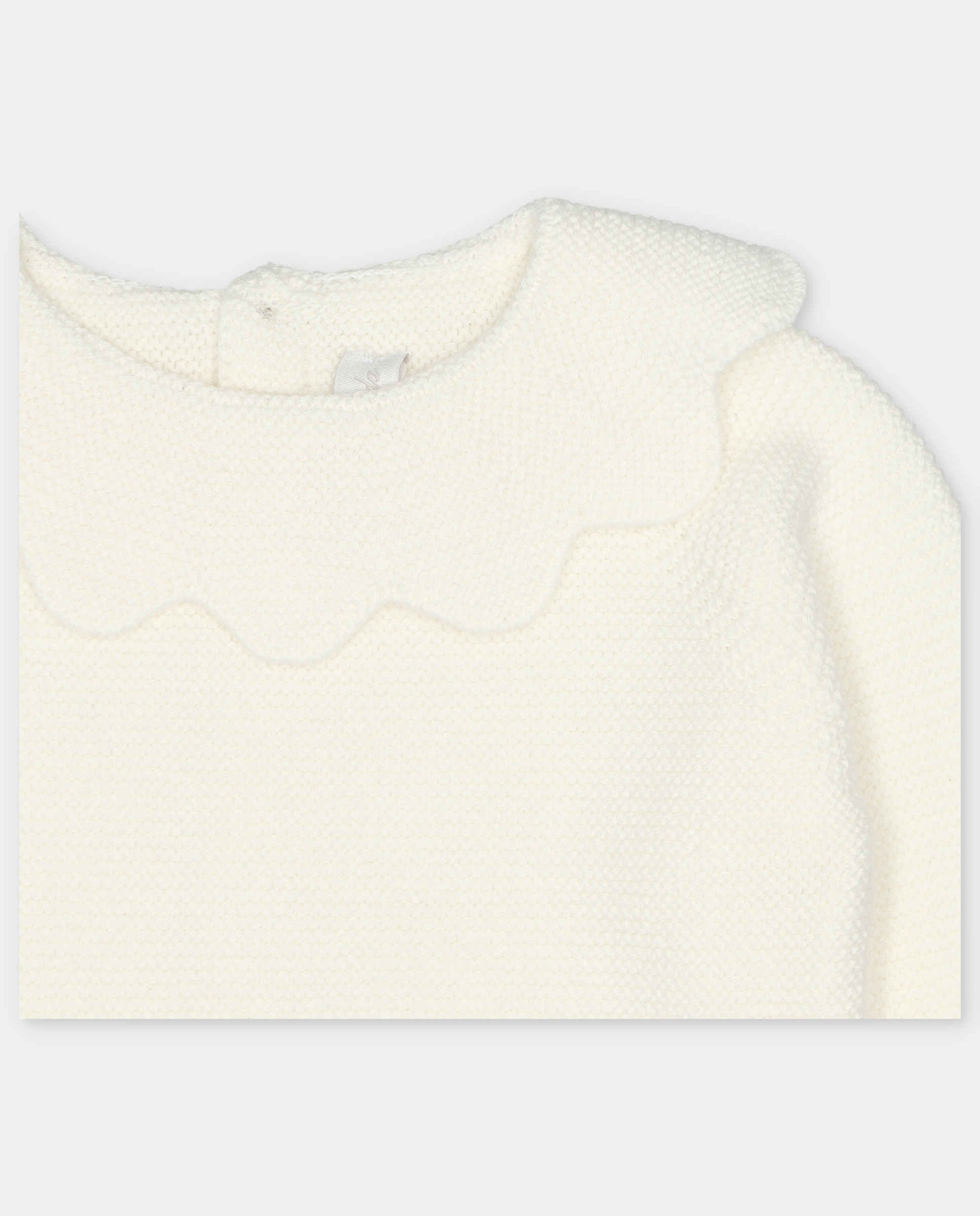 Jersey de bebé niña con volante en cuello. - Martín Aranda - Natural Natural-2