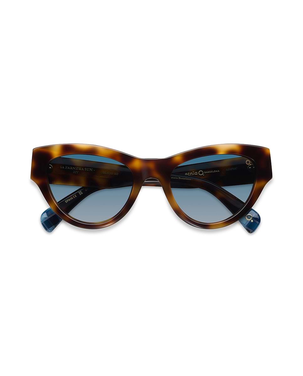 Imagen 1 de Gafas de sol sa farnera sun mujer cat eye en acetato natural con lente mineral high definition Marrón