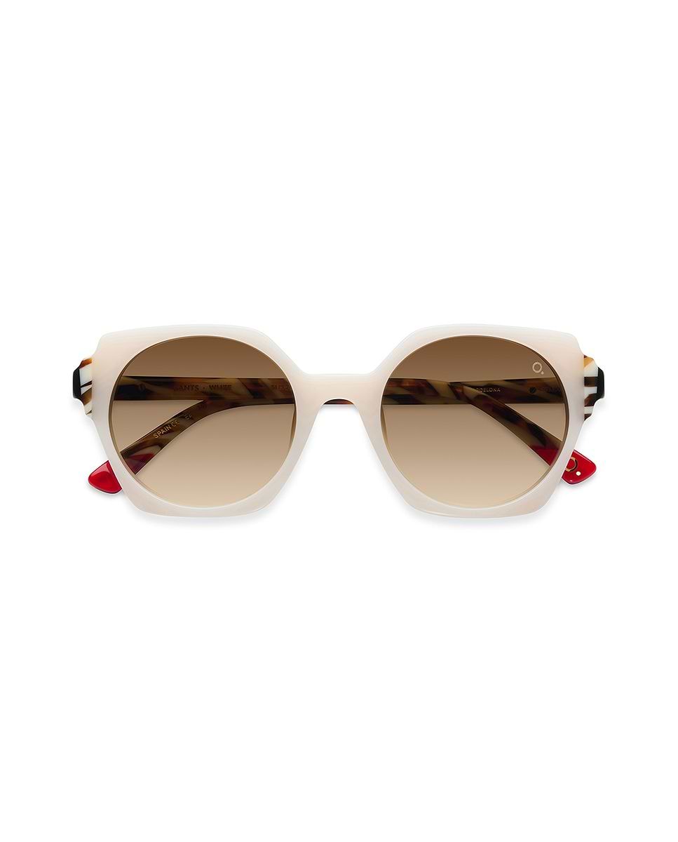 Imagen 1 de Gafas de sol sants mujer hexagonal en acetato natural con lente mineral polarizada - Etnia Barcelona - Marrón Marrón