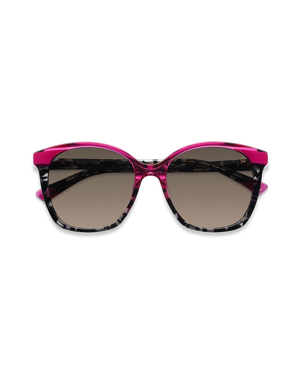 Imagen 1 de Gafas de sol liceu mujer cuadrada en acetato natural con lente mineral fotocromática Negro
