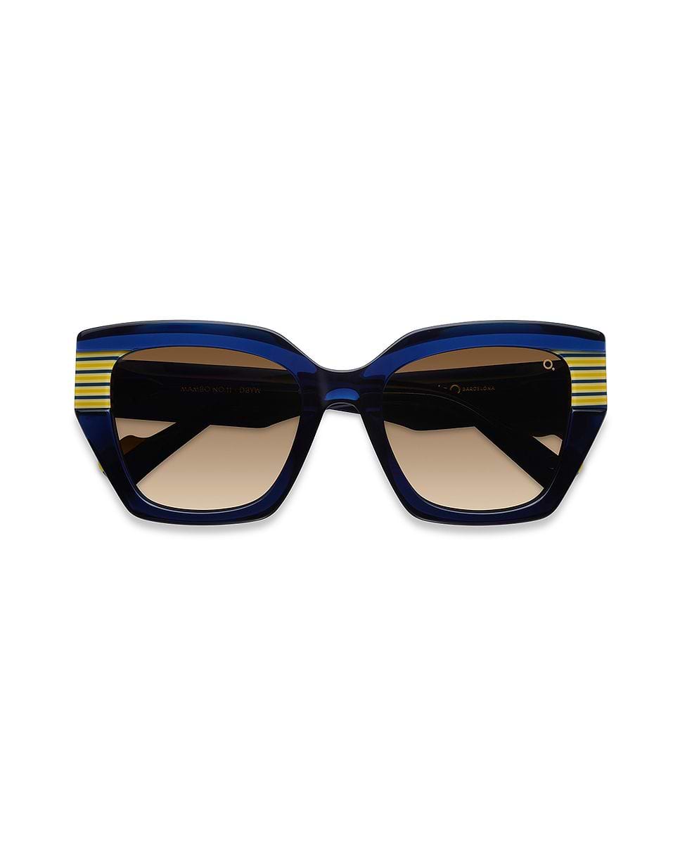 Imagen 1 de Gafas de sol mambo no.11 mujer cat eye en acetato natural con lente mineral fotocromática Azul / Amarillo