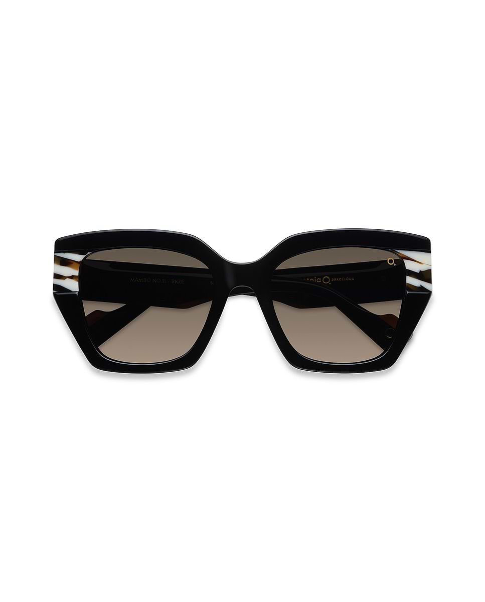 Imagen 1 de Gafas de sol mambo no.11 mujer cat eye en acetato natural con lente mineral fotocromática - Etnia Barcelona - Negro Negro