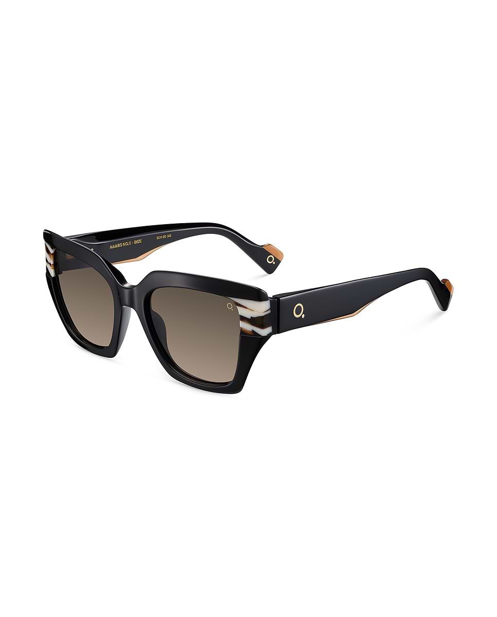 Imagen 2 de Gafas de sol mambo no.11 mujer cat eye en acetato natural con lente mineral fotocromática - Etnia Barcelona - Negro Negro