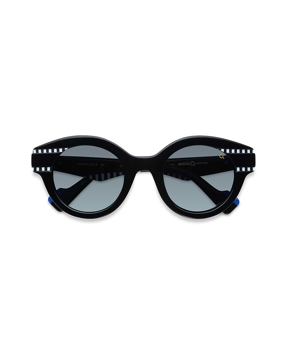 Imagen 1 de Gafas de sol mambo no.9 mujer redonda en acetato natural con lente mineral polarizada - Etnia Barcelona - Negro Negro