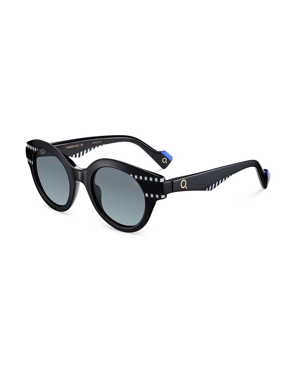 Imagen 2 de Gafas de sol mambo no.9 mujer redonda en acetato natural con lente mineral polarizada - Etnia Barcelona - Negro Negro