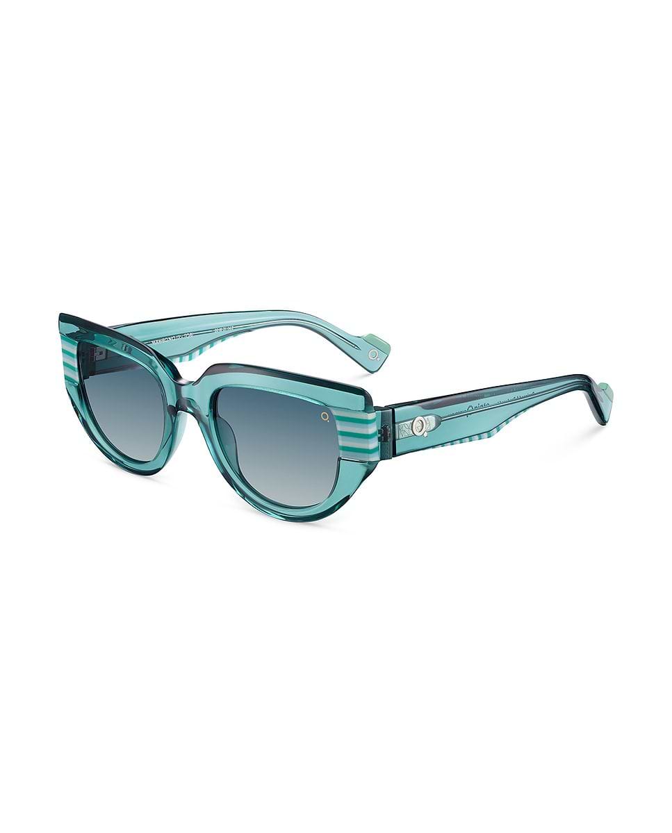 Imagen 2 de Gafas de sol mambo no.12 mujer cat eye en acetato natural con lente mineral fotocromática - Etnia Barcelona - Azul Turquesa Azul Turquesa