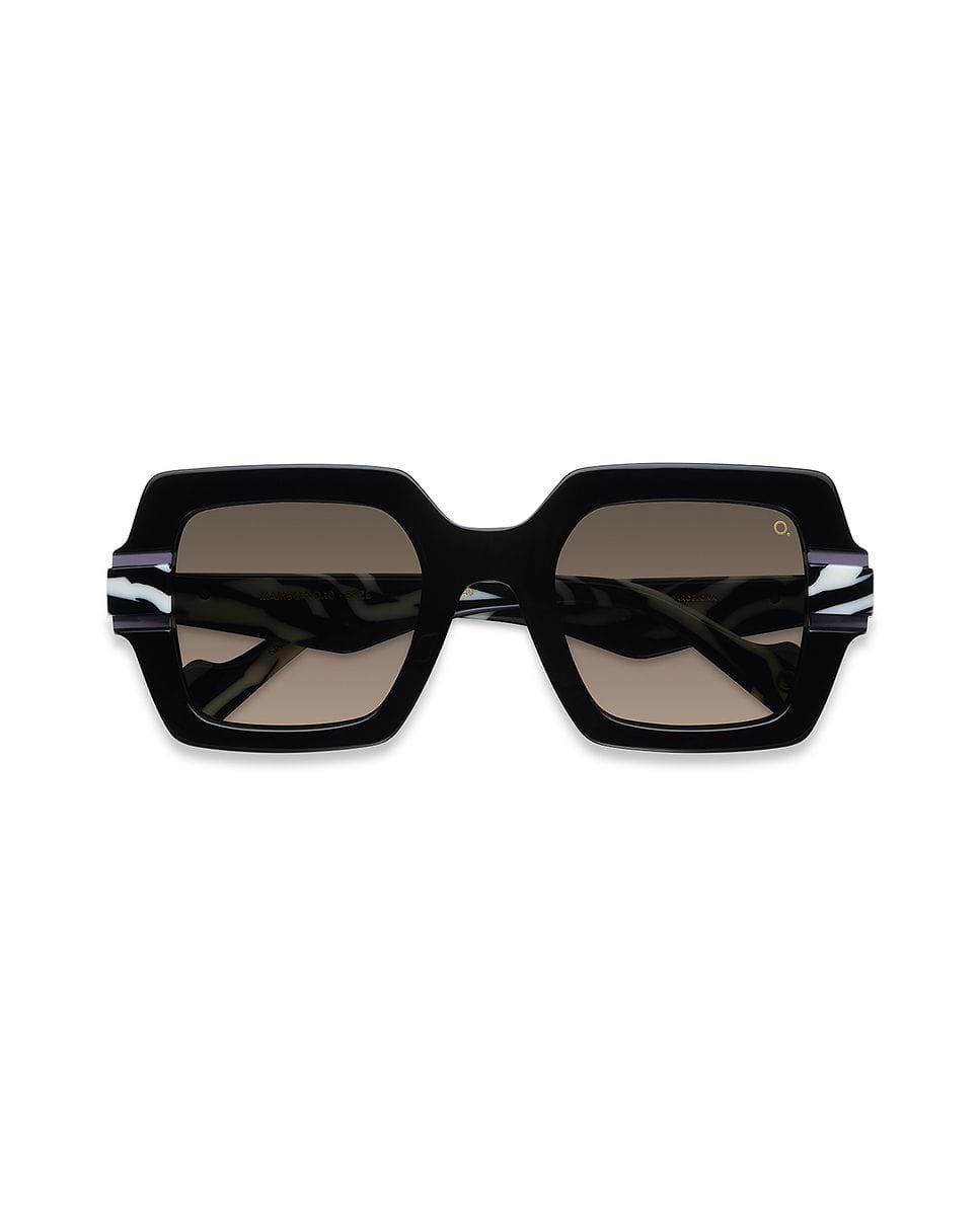 Imagen 1 de Gafas de sol mambo no.10 mujer cuadrada en acetato natural con lente mineral fotocromática - Etnia Barcelona - Negro / Blanco Negro / Blanco