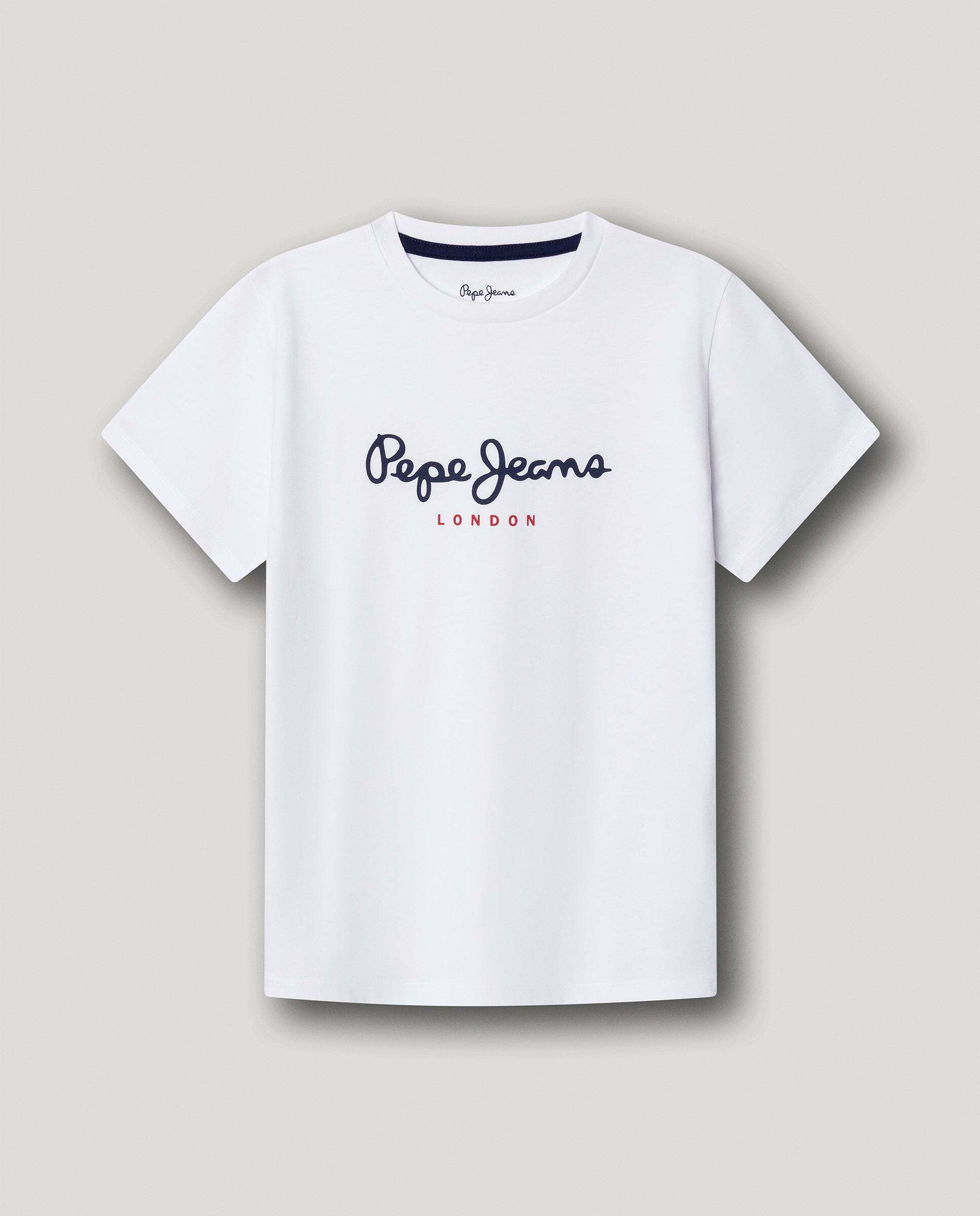 Camiseta New Art de niño - Pepe Jeans - Amarillo Blanco-1