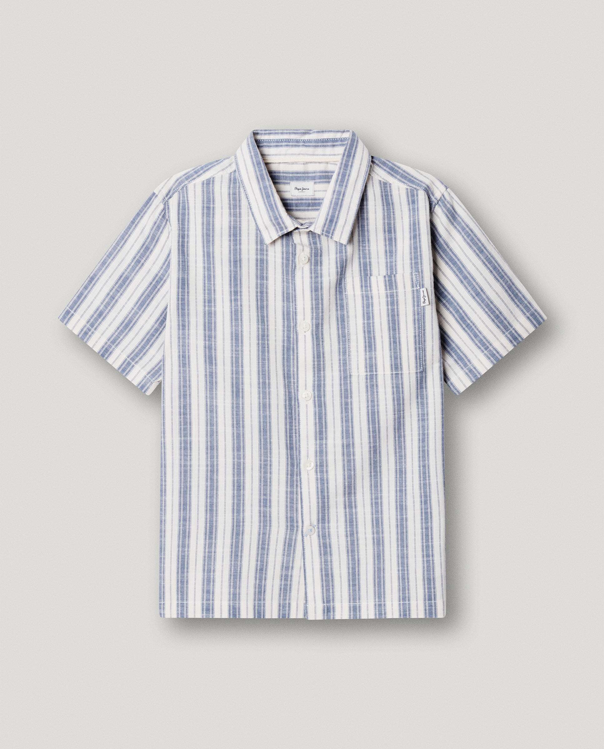 Camisa de manga corta, a rayas, Dylan de niño - Pepe Jeans - Multicolor Multicolor-1