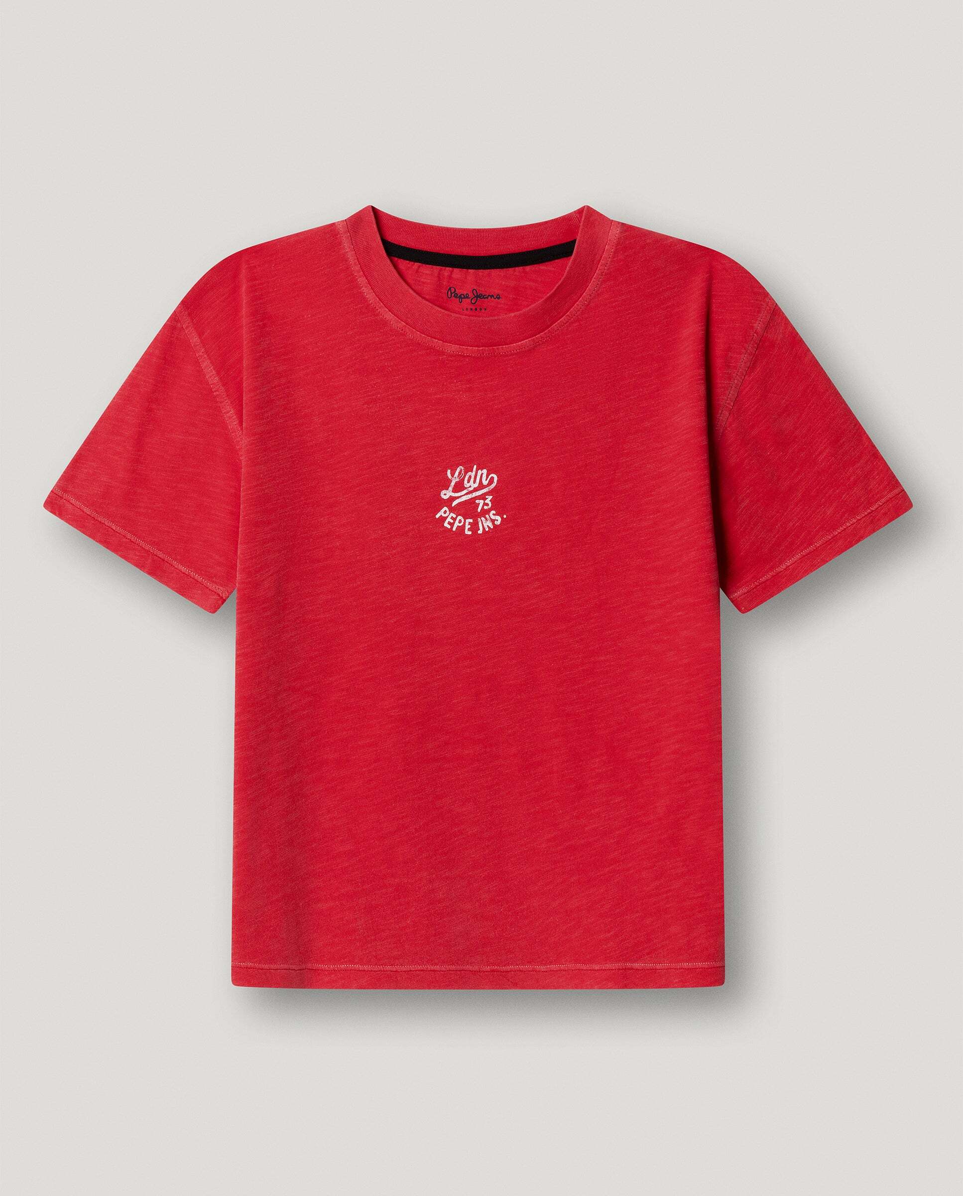 Camiseta de niño con espalda estampada fit relaxed - Pepe Jeans - Rojo Rojo-1