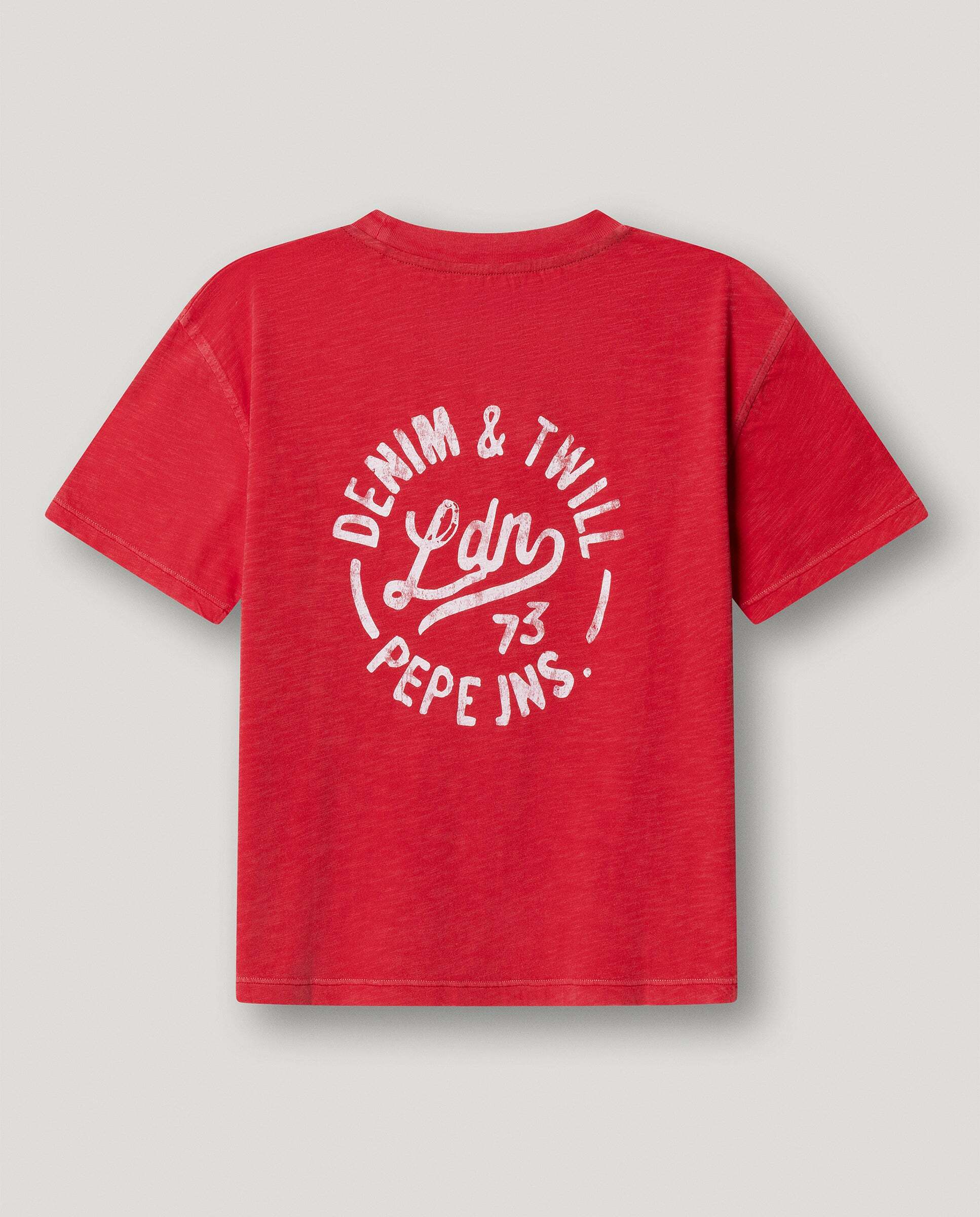 Camiseta de niño con espalda estampada fit relaxed - Pepe Jeans - Rojo Rojo-3
