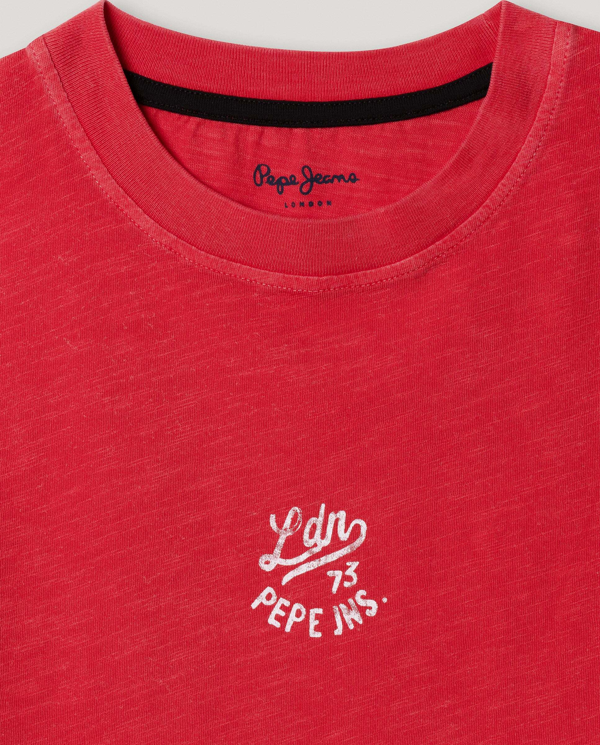 Camiseta de niño con espalda estampada fit relaxed - Pepe Jeans - Rojo Rojo-2