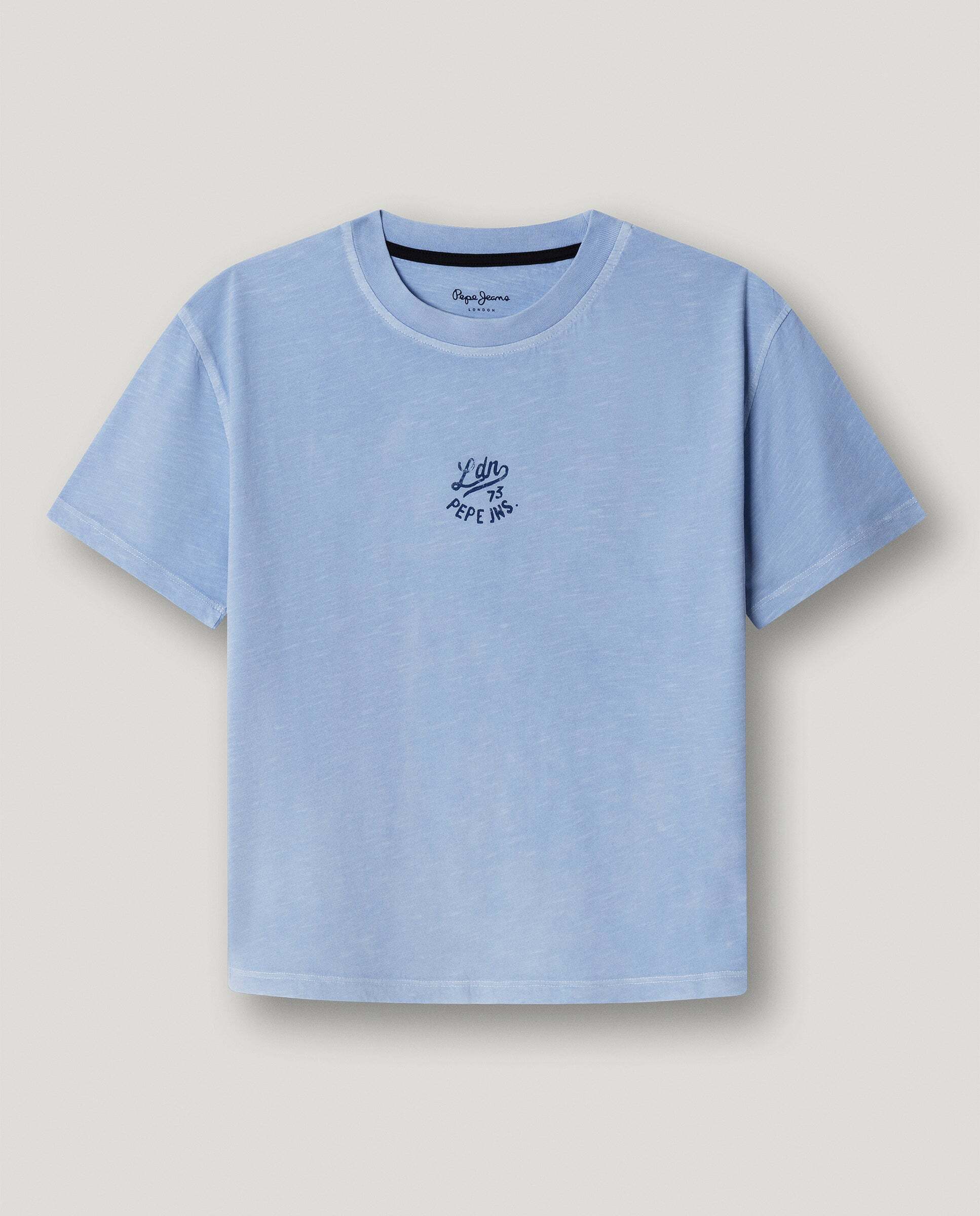 Imagen 0 de Camiseta de niño con espalda estampada fit relaxed Azul