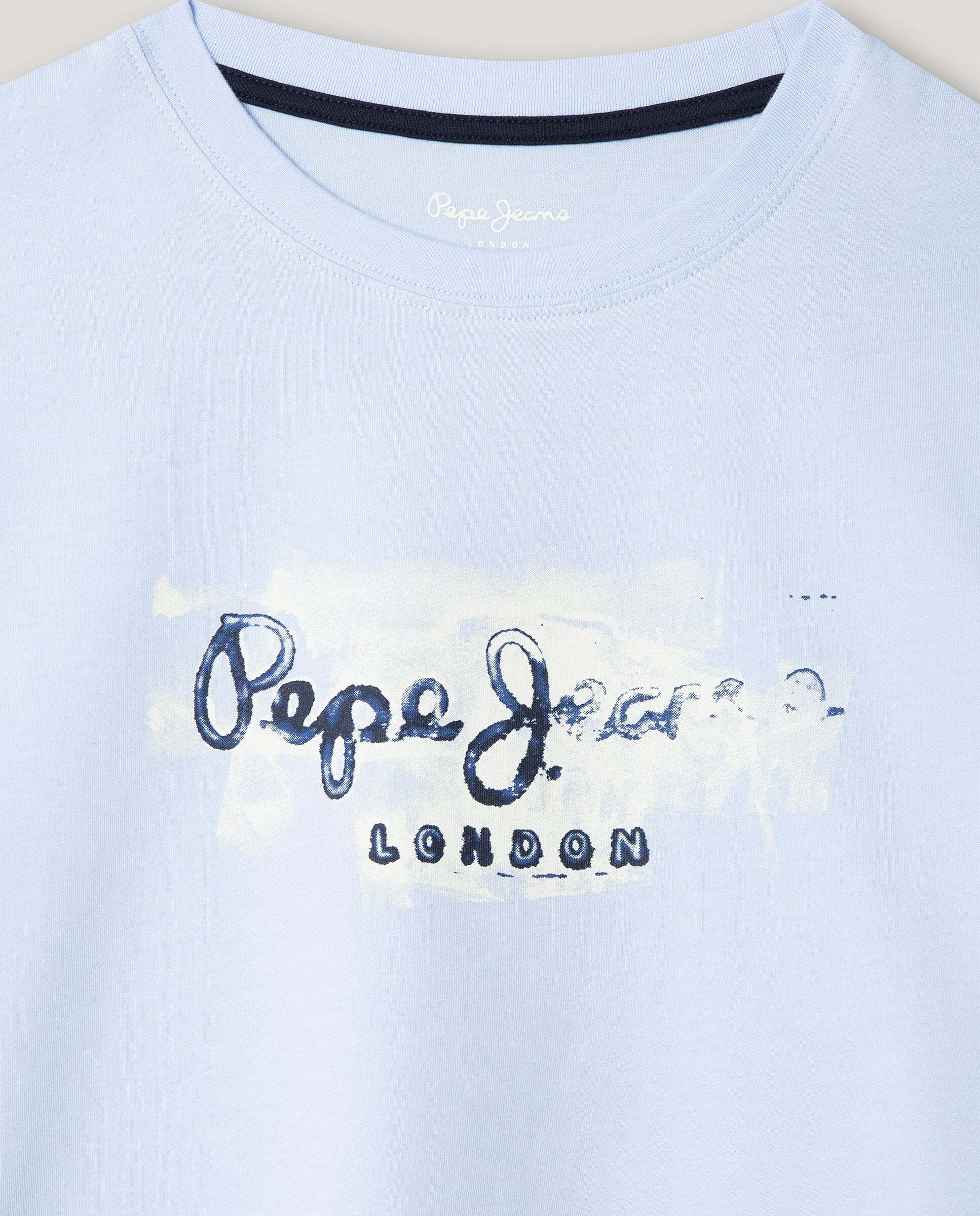 Camiseta Joshua de niño - Pepe Jeans - Azul claro Azul claro-2
