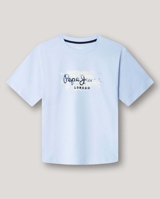 Imagen 0 de Camiseta de niño con logo estampado fit relaxed