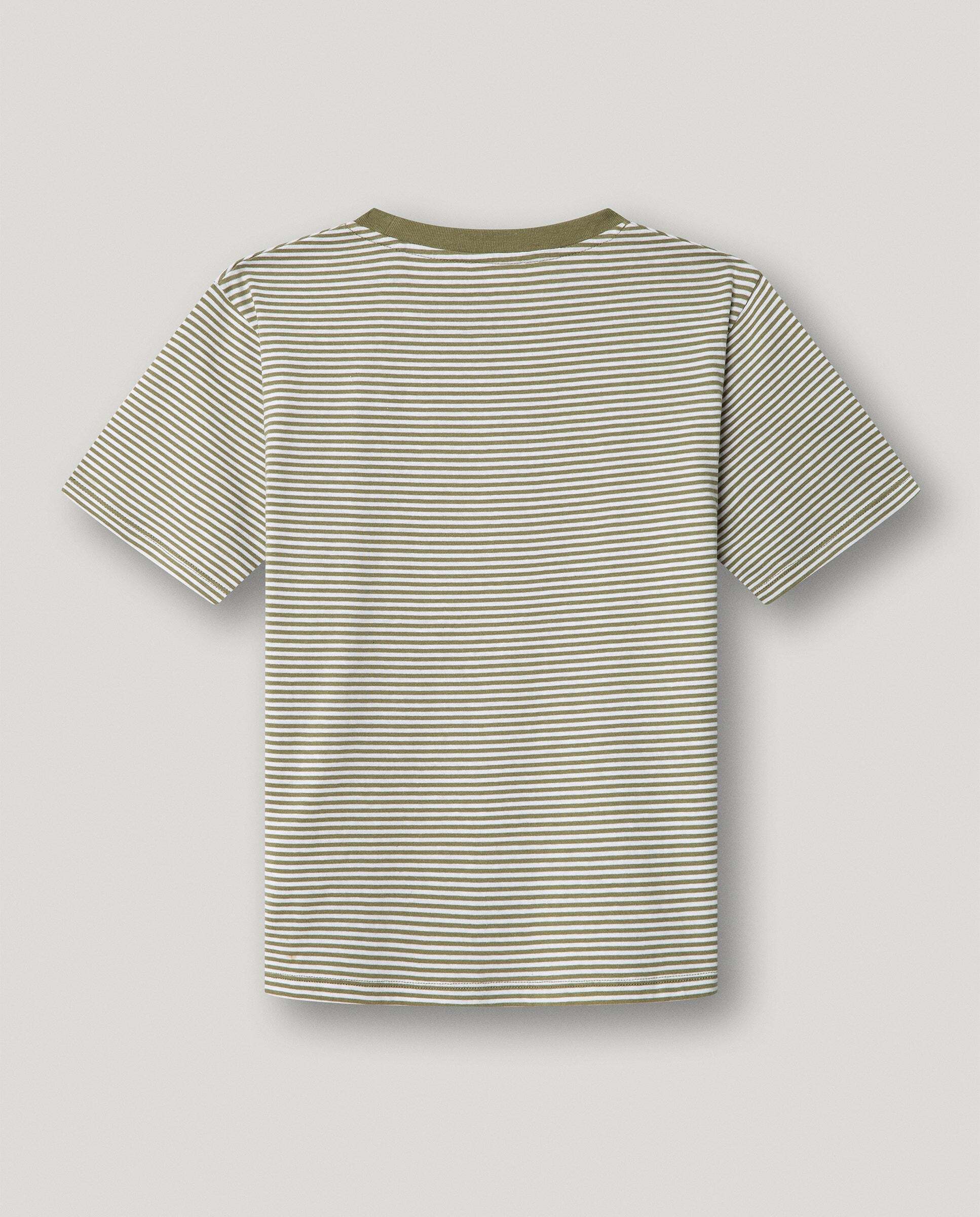 Camiseta a rayas Emmet de niño - Pepe Jeans - Verde militar Verde militar-3