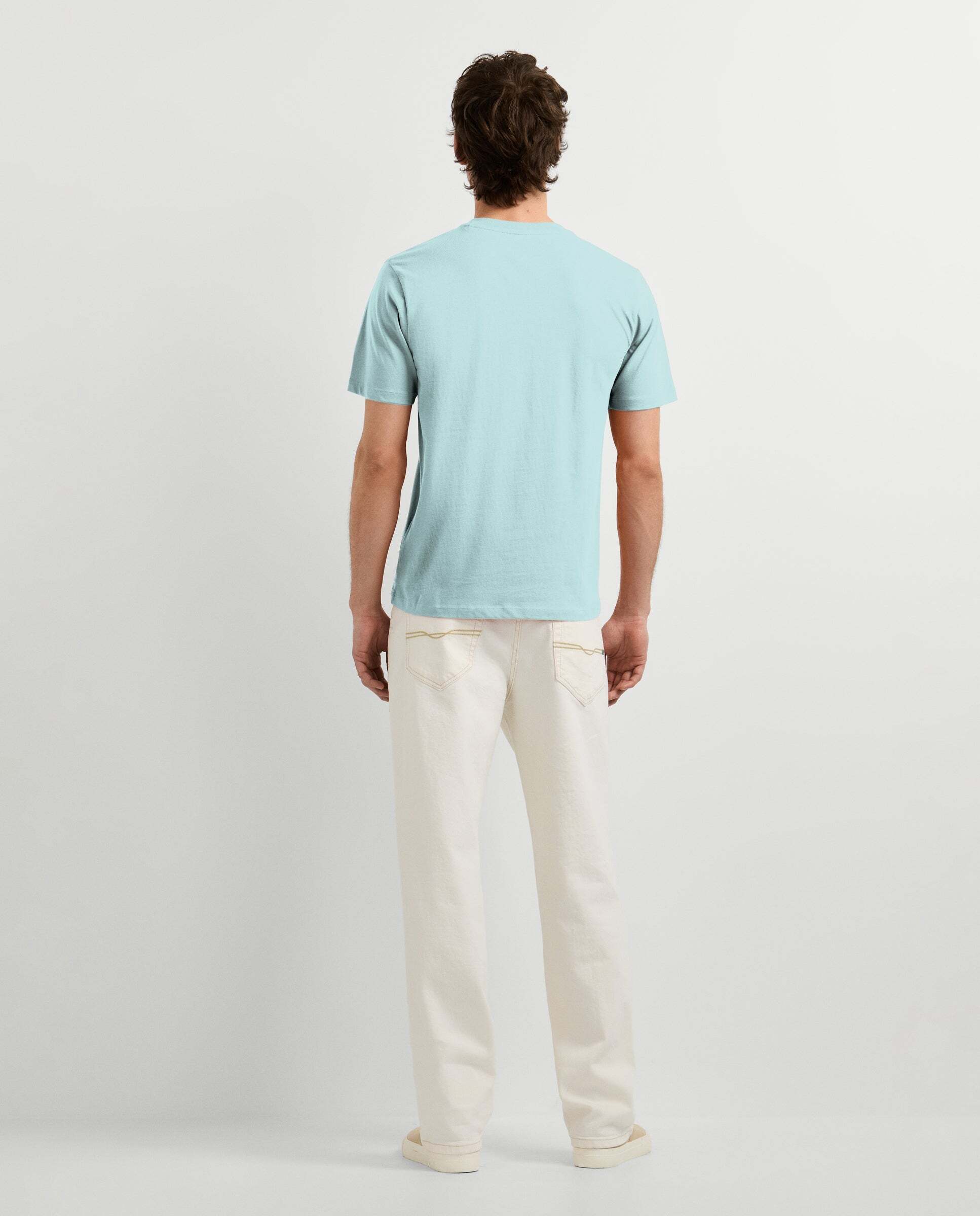 Camiseta de hombre logo estampado fit regular - Pepe Jeans - Azul Azul-3