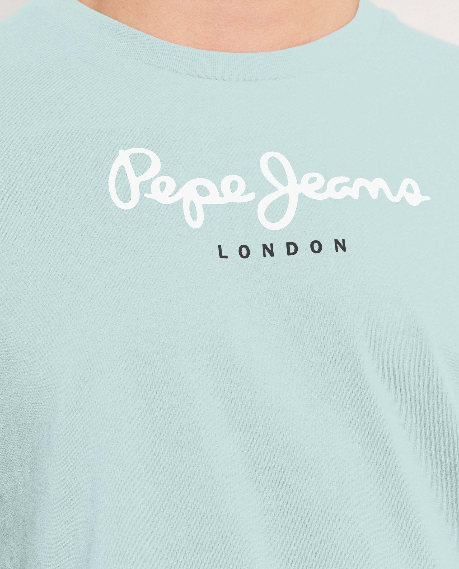 Camiseta de hombre logo estampado fit regular - Pepe Jeans - Azul Azul-7