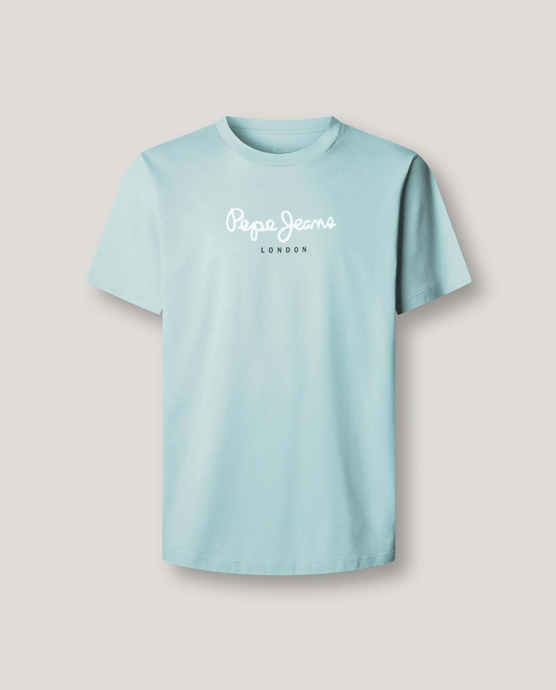 Camiseta de hombre logo estampado fit regular - Pepe Jeans - Azul Azul-8