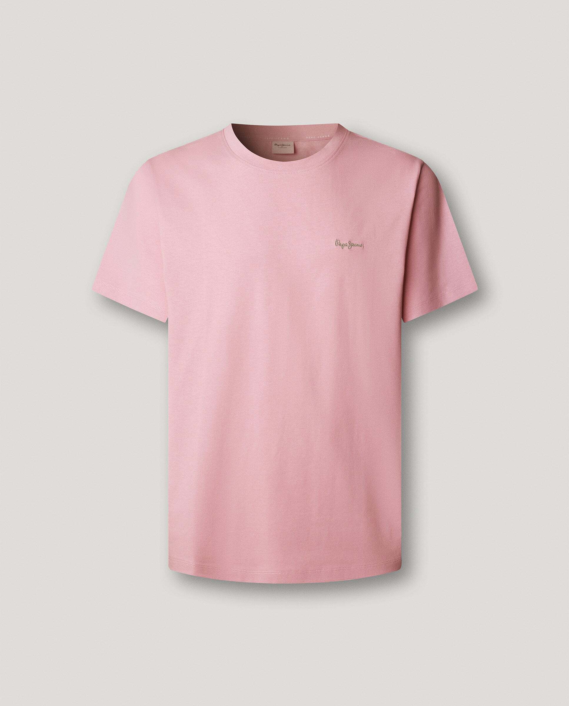 Camiseta de hombre logo estampado fit regular - Pepe Jeans - Rosa Rosa-9