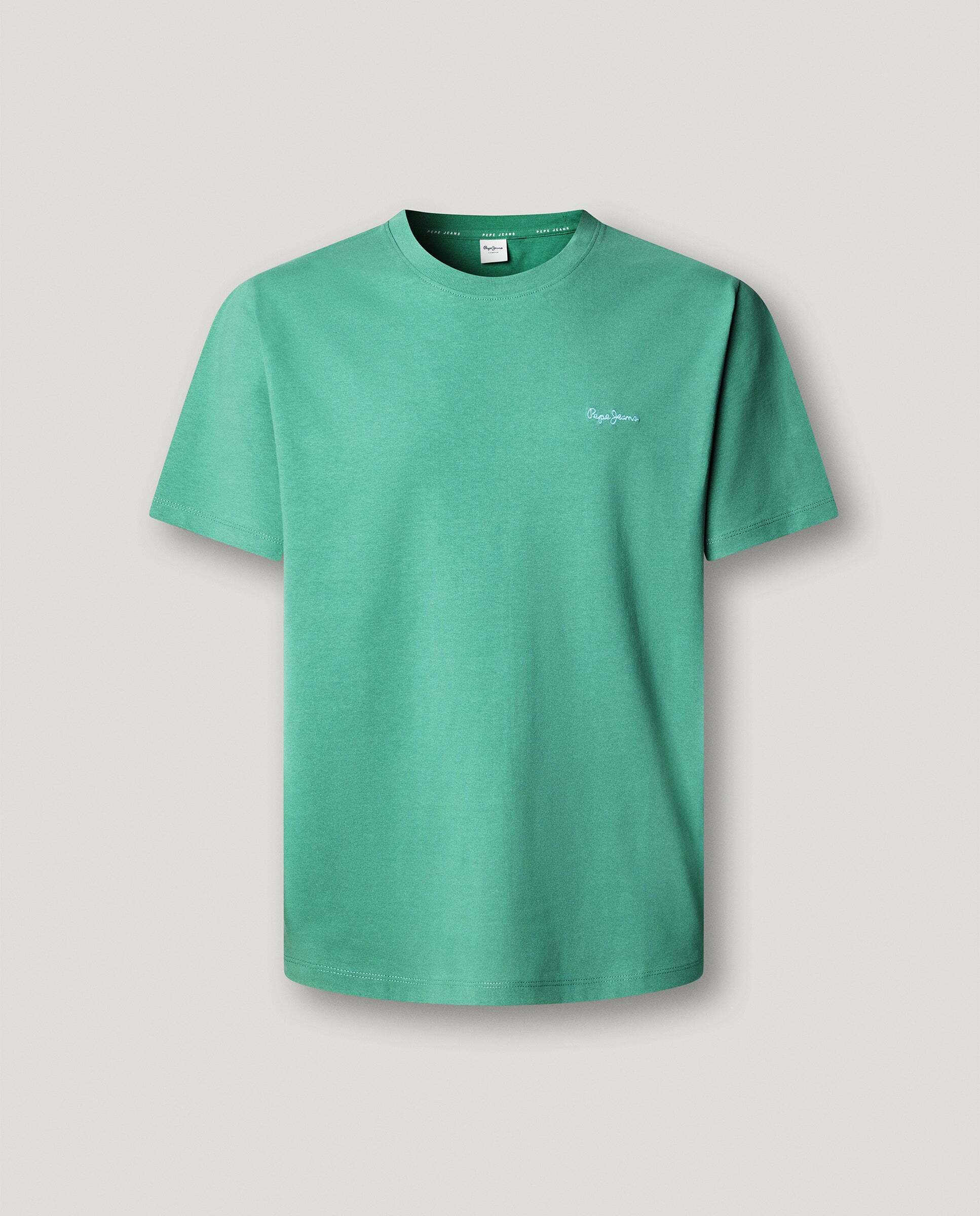 Camiseta de hombre logo estampado fit regular - Pepe Jeans - Verde grisáceo Verde grisáceo-9