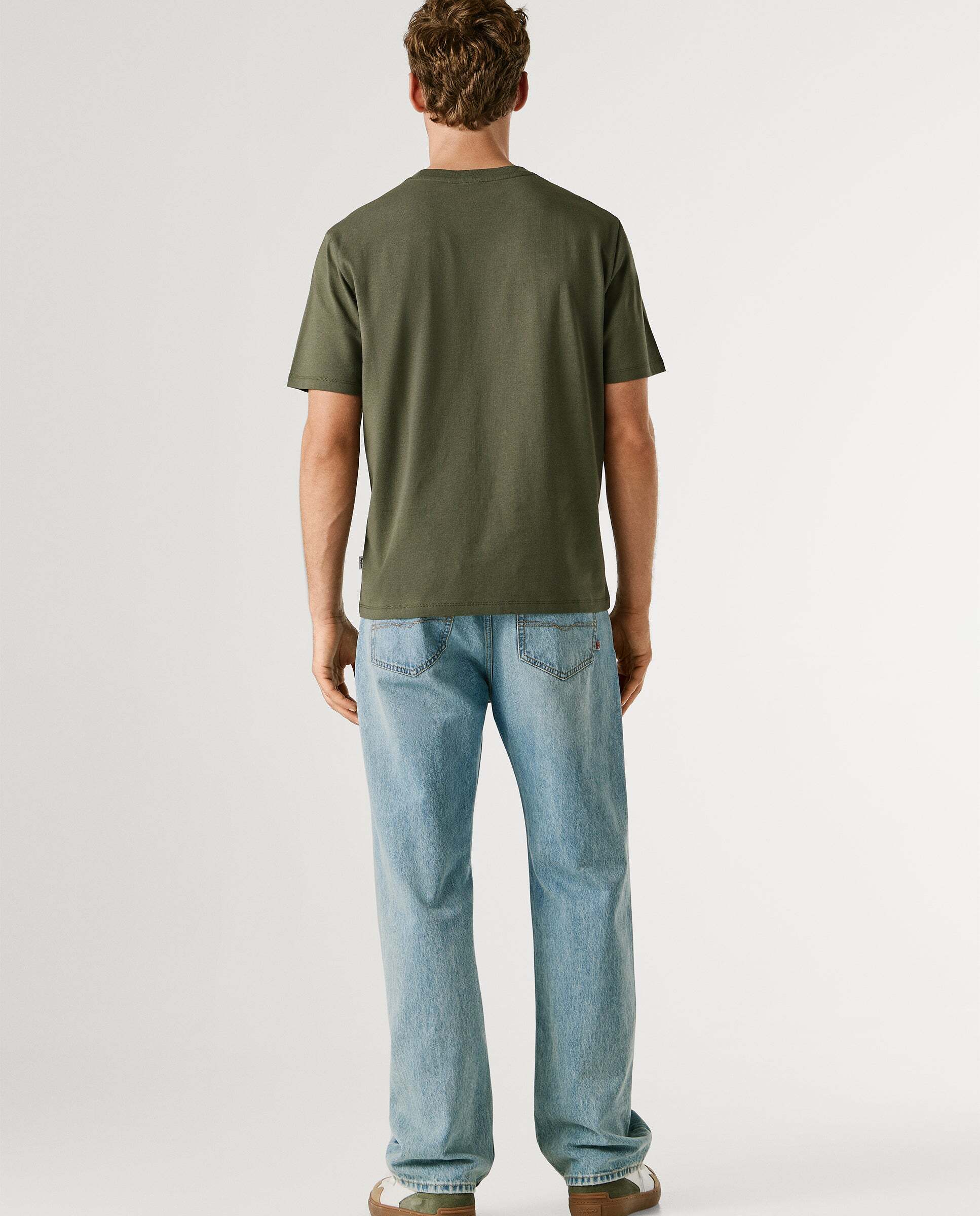 Camiseta de hombre logo estampado fit regular - Pepe Jeans - Verde Verde-3