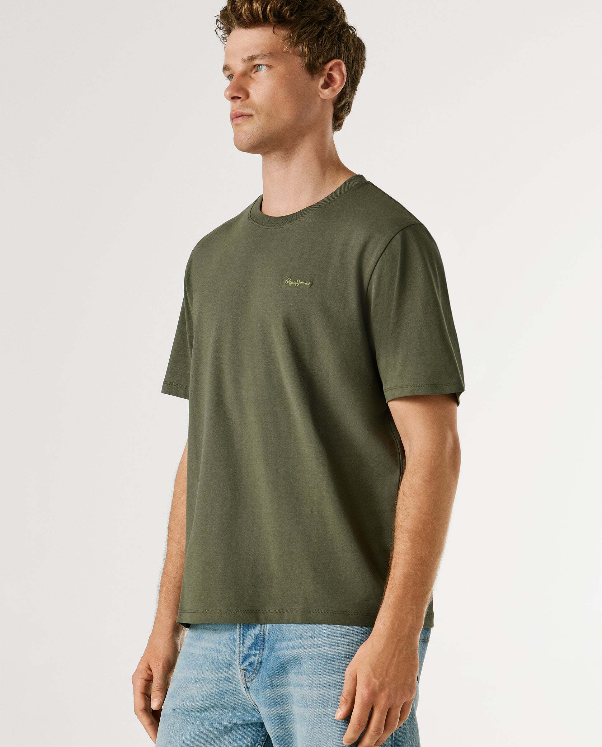 Camiseta de hombre logo estampado fit regular - Pepe Jeans - Verde Verde-6