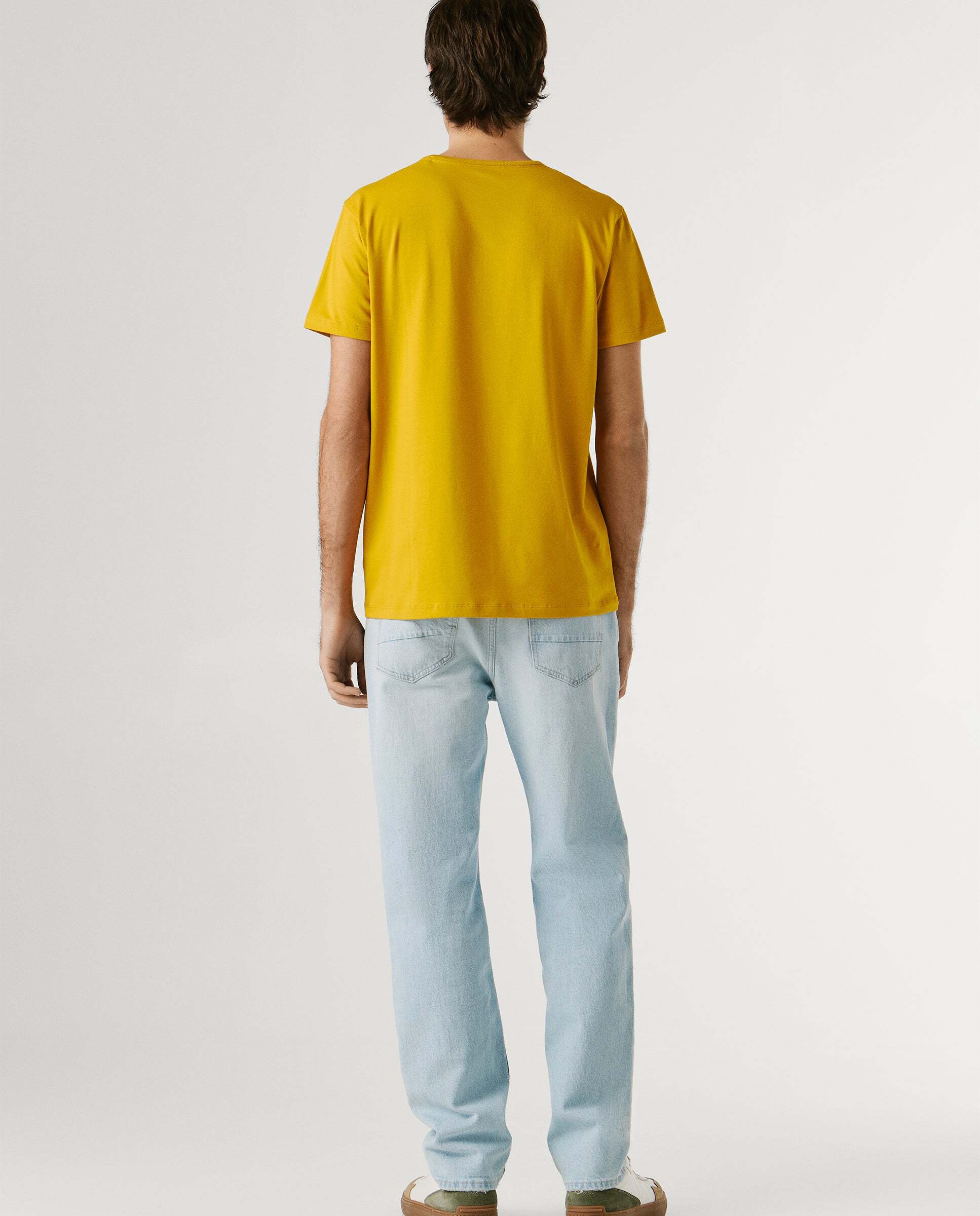 Camiseta de hombre ajustada con logotipo - Pepe Jeans - Amarillo Amarillo-3