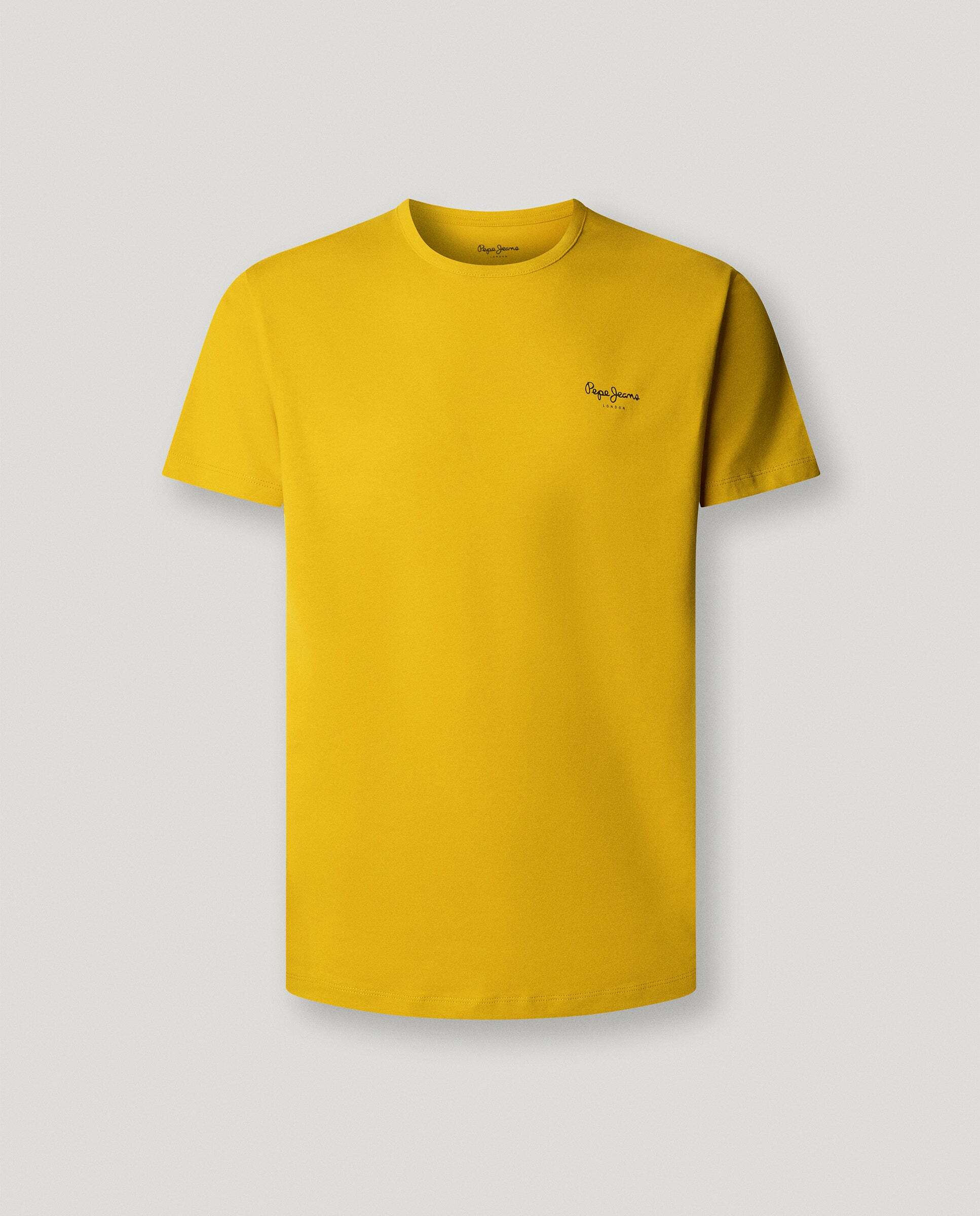Camiseta de hombre ajustada con logotipo - Pepe Jeans - Amarillo Amarillo-9