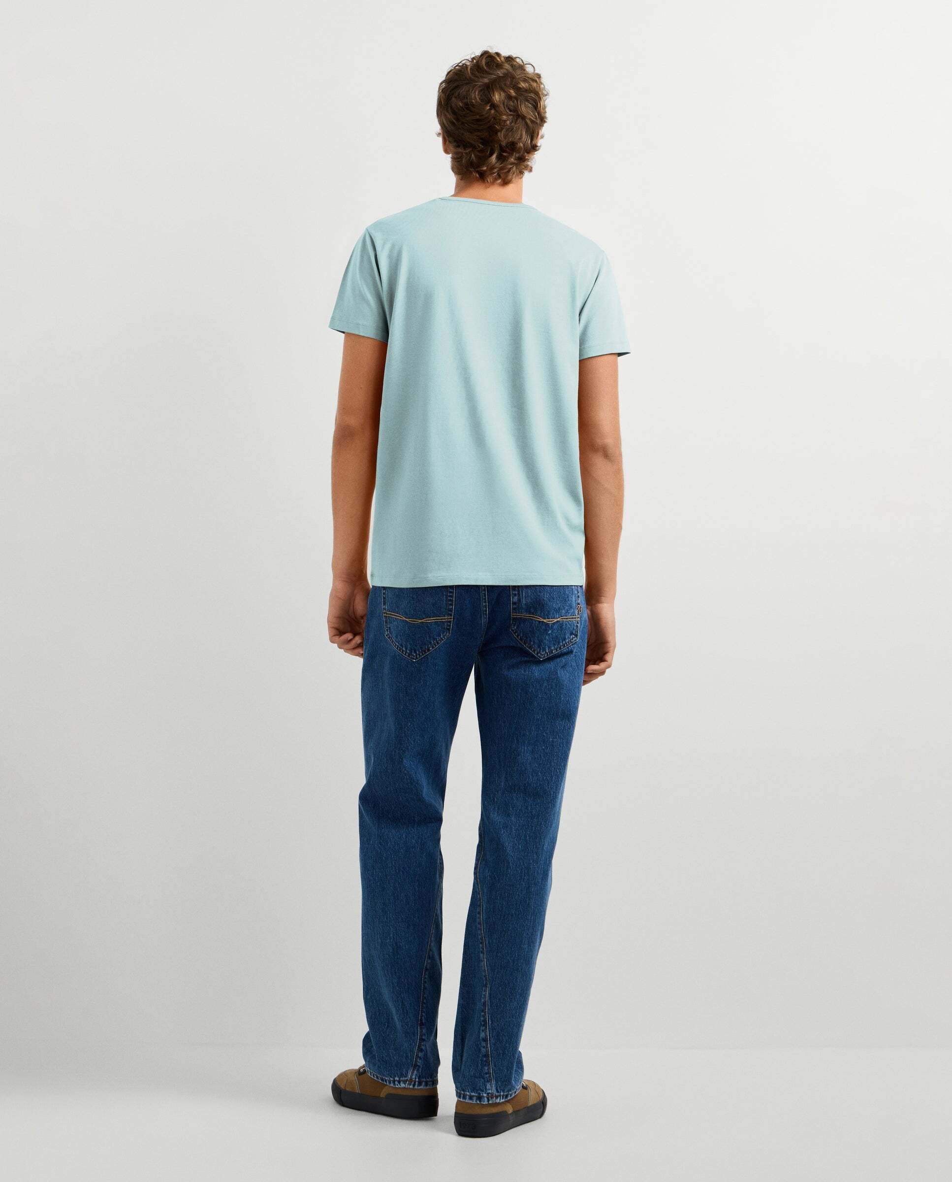 Camiseta de hombre ajustada con logotipo - Pepe Jeans - Azul Azul-3