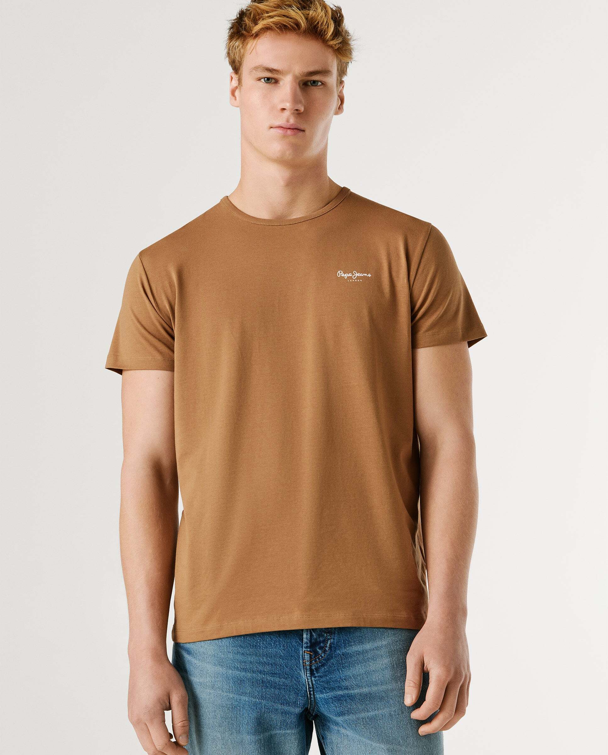 Imagen 0 de Camiseta de hombre logo estampado fit slim Vino