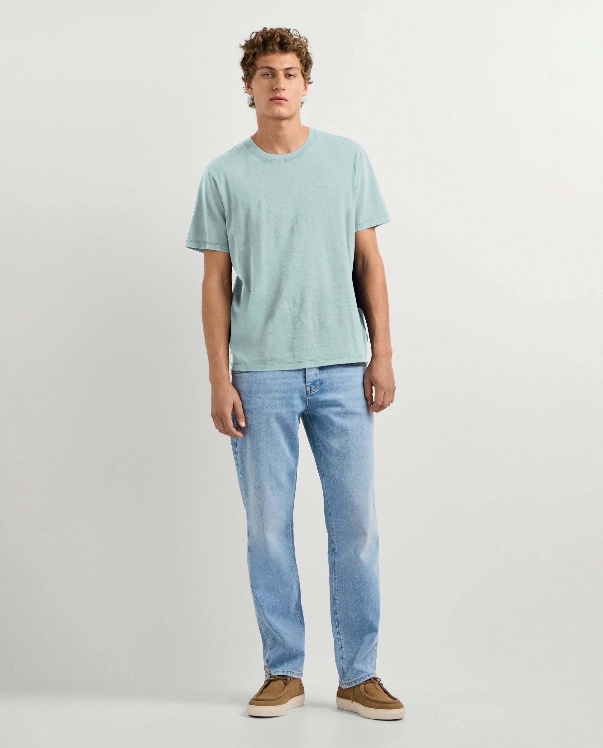 Imagen 2 de Camiseta de hombre logo estampado fit regular - Pepe Jeans - Azul Turquesa Azul Turquesa