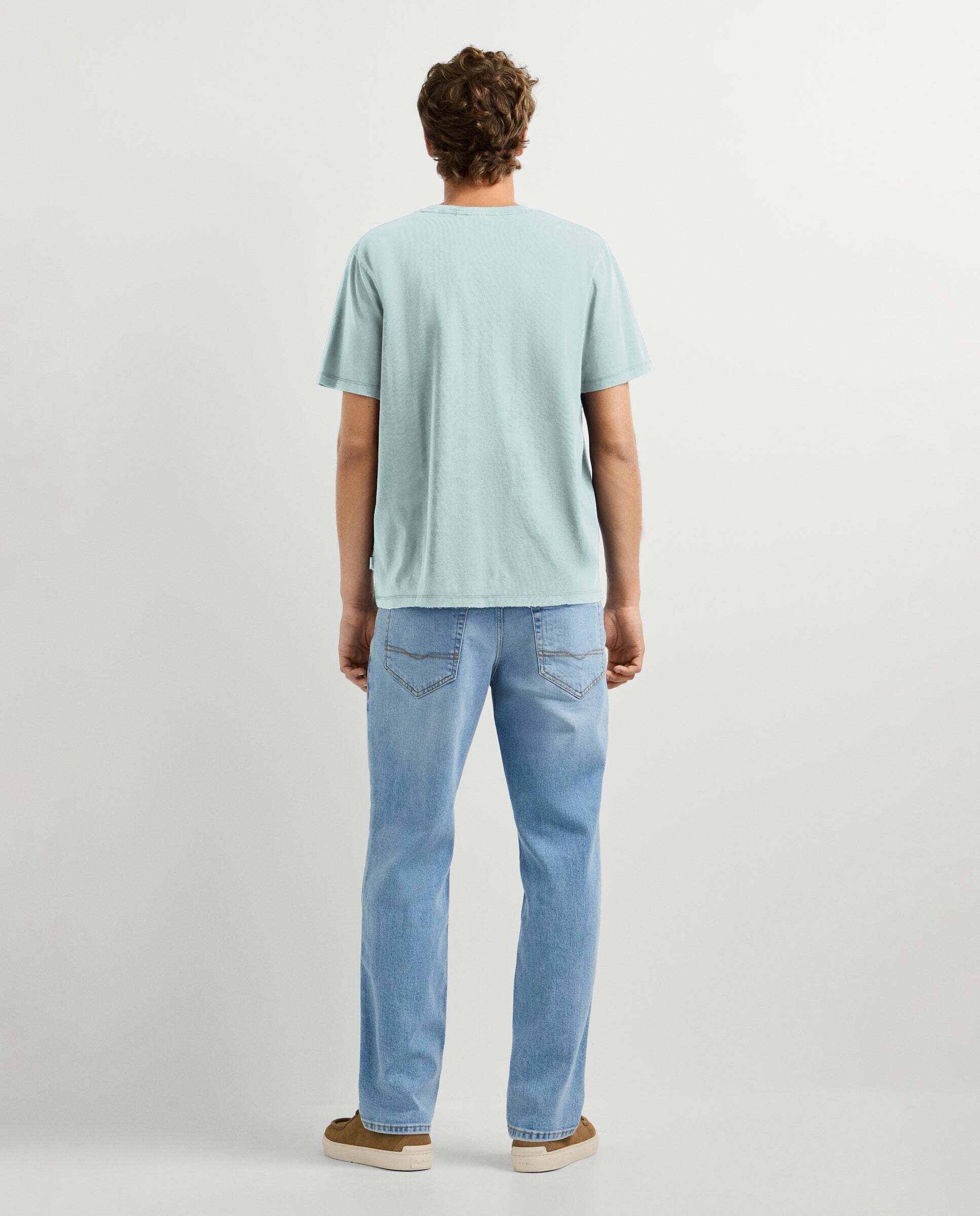 Imagen 3 de Camiseta de hombre logo estampado fit regular - Pepe Jeans - Azul Turquesa Azul Turquesa