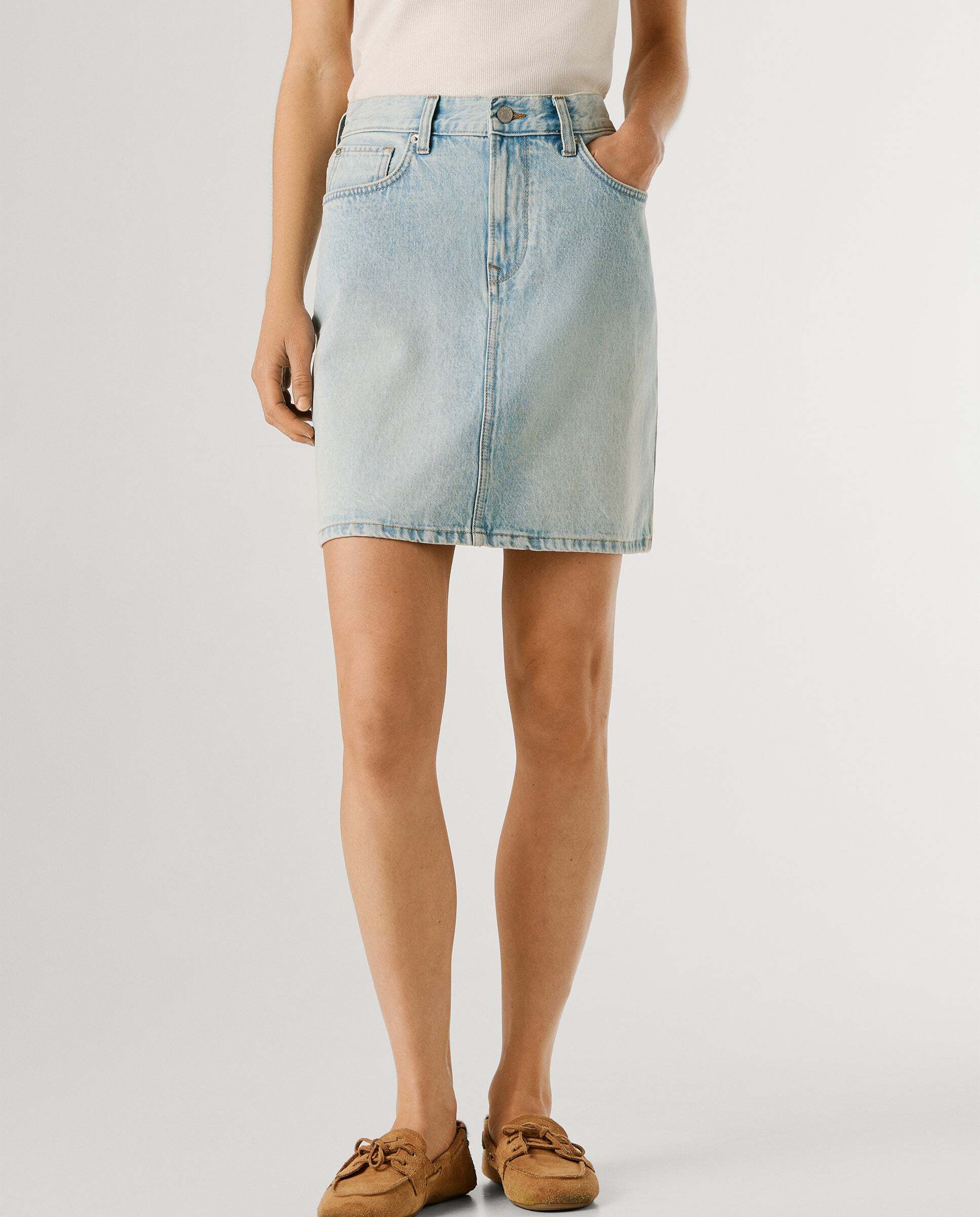 Falda vaquera de mujer corta fit regular - Pepe Jeans - Azul Azul-2