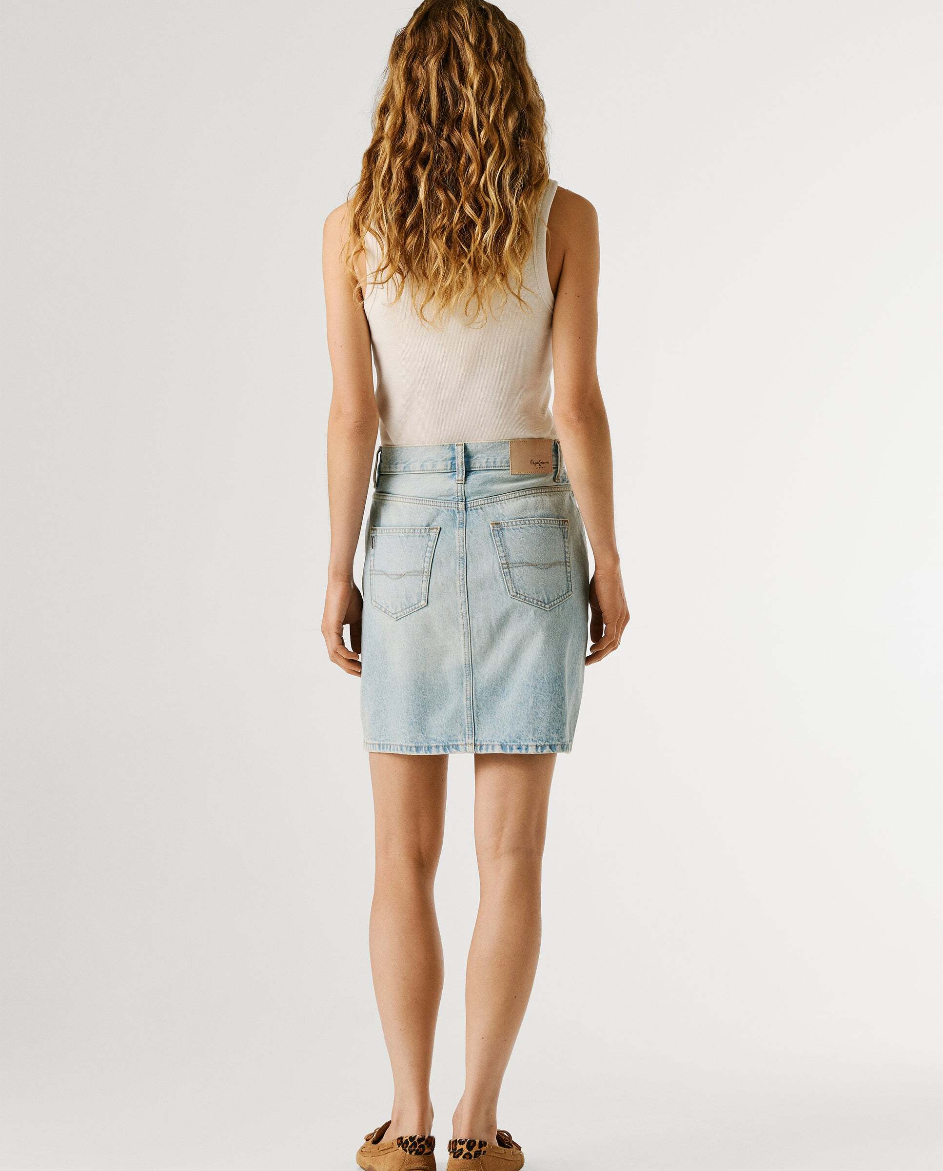 Falda vaquera de mujer corta fit regular - Pepe Jeans - Azul Azul-3