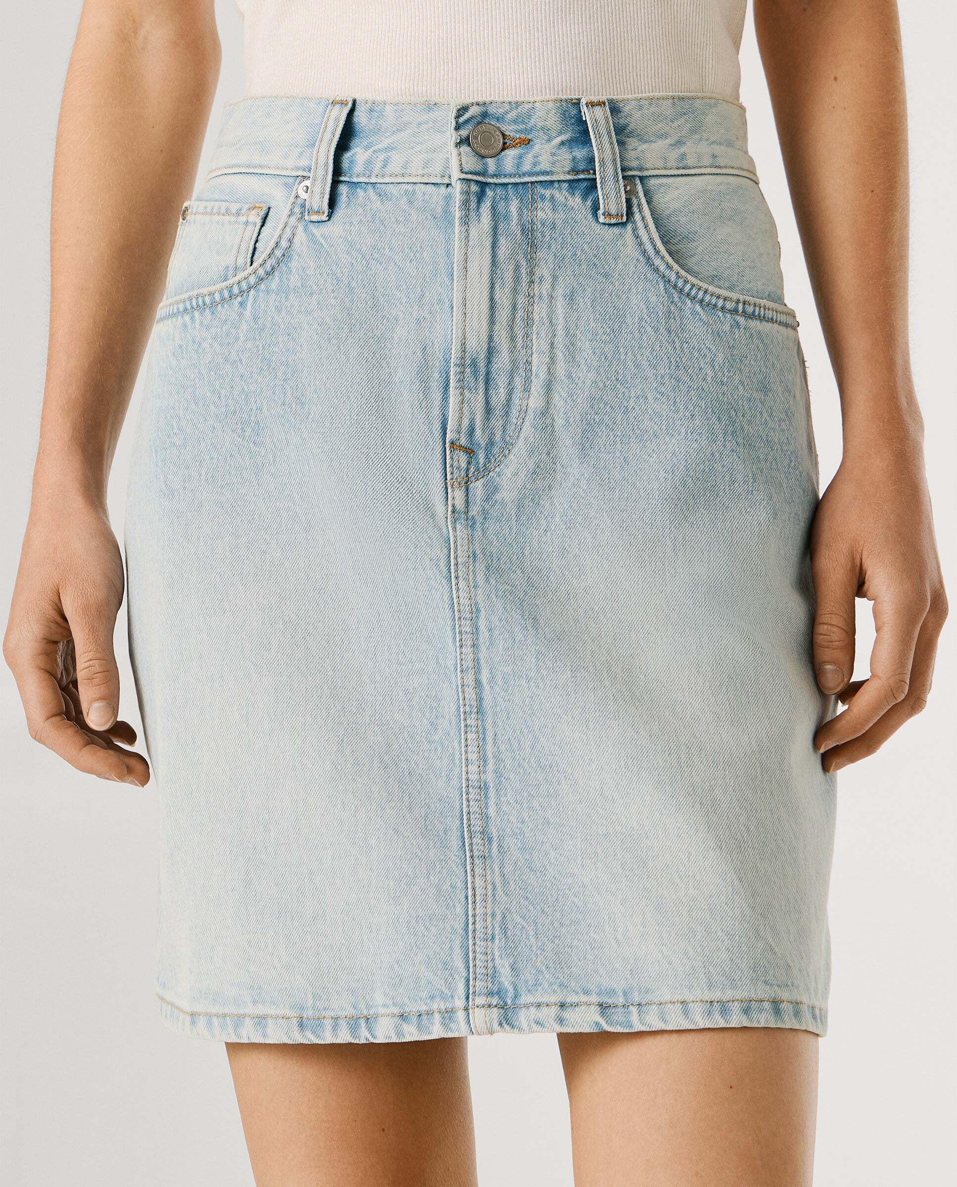 Falda vaquera de mujer corta fit regular - Pepe Jeans - Azul Azul-4