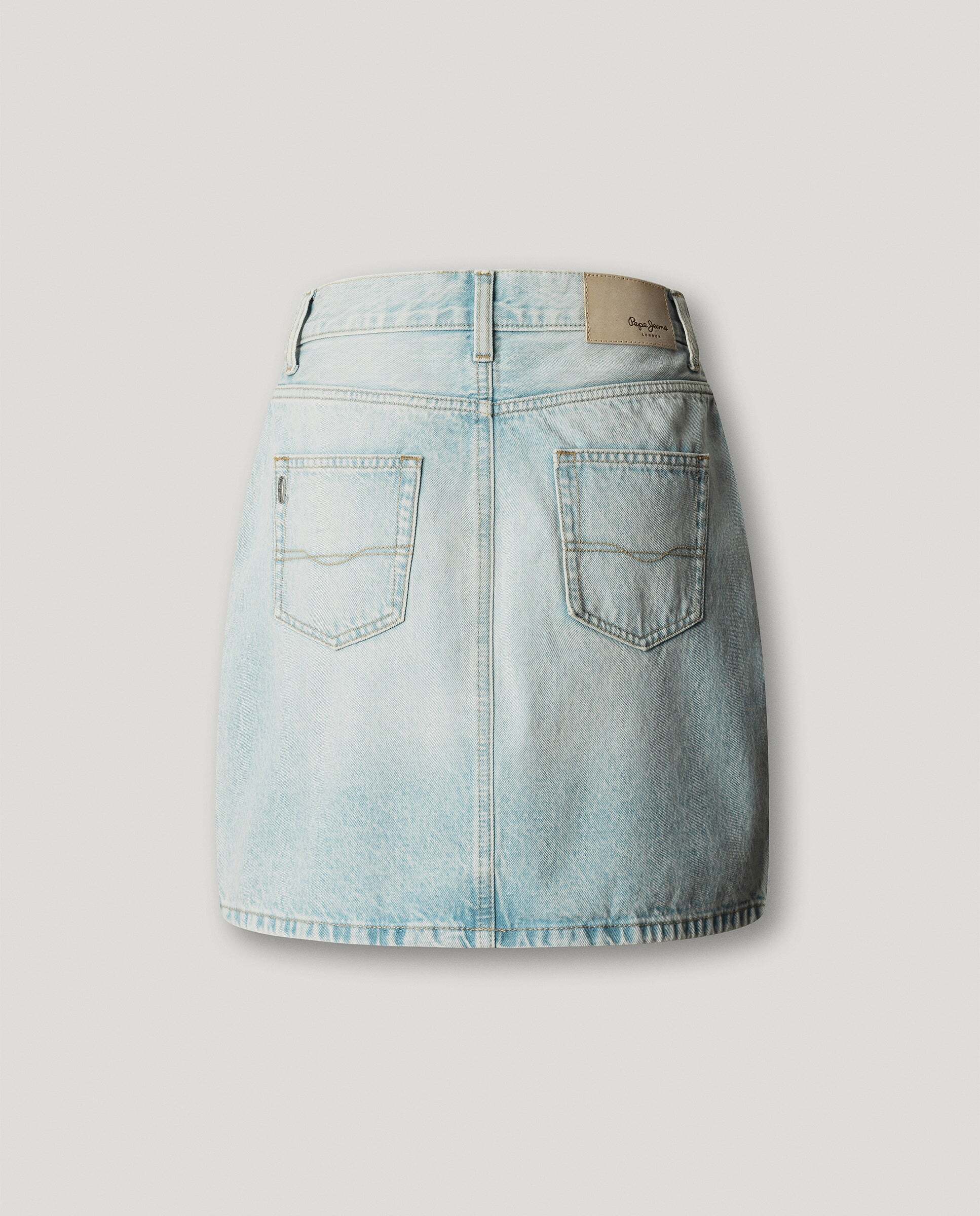 Falda vaquera de mujer corta fit regular - Pepe Jeans - Azul Azul-8