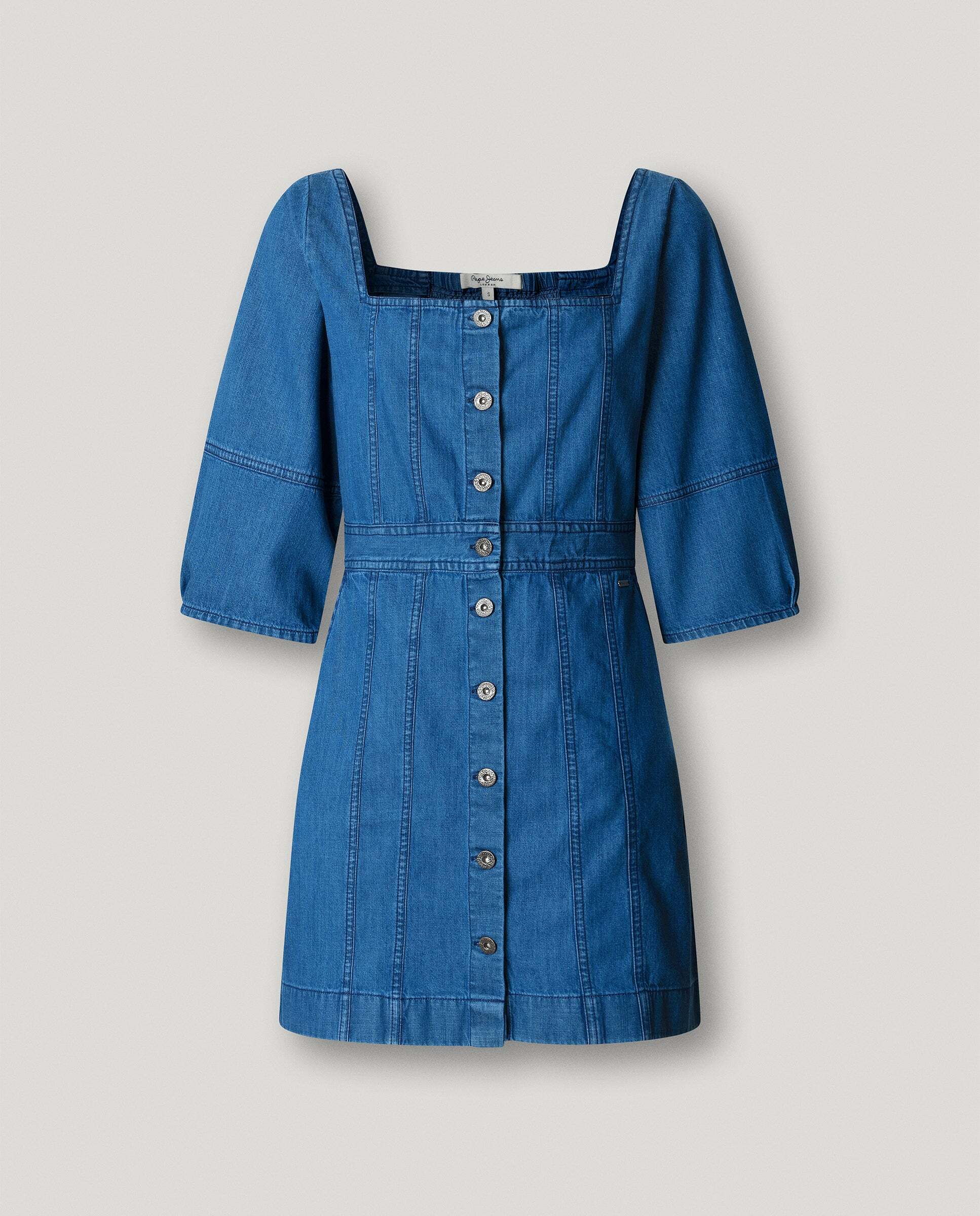 Vestido corto de mujer denim fit regular - Pepe Jeans - Azul Azul-9