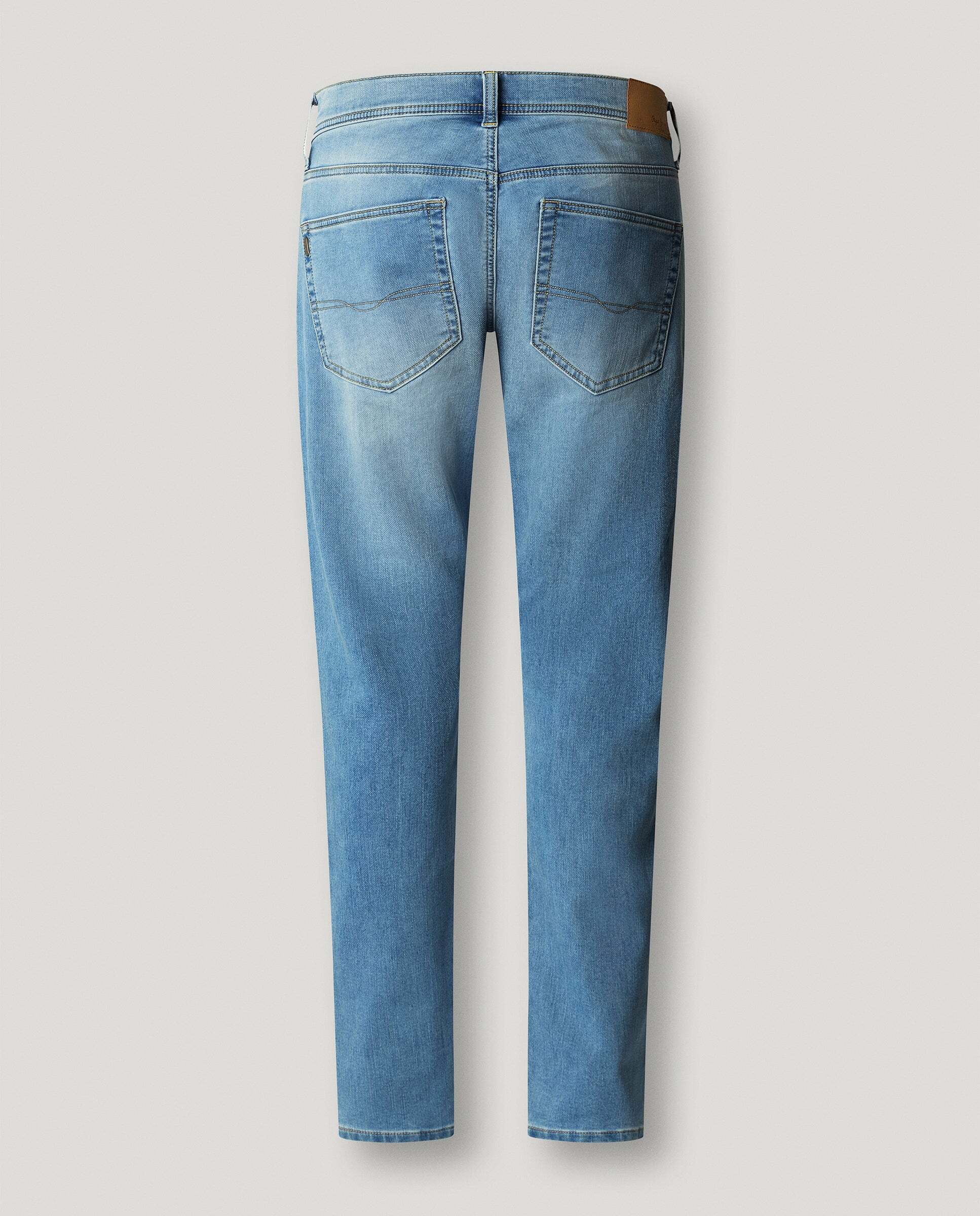 Track- jeans fit slim y tiro regular - Pepe Jeans - Azul denim Azul denim-8