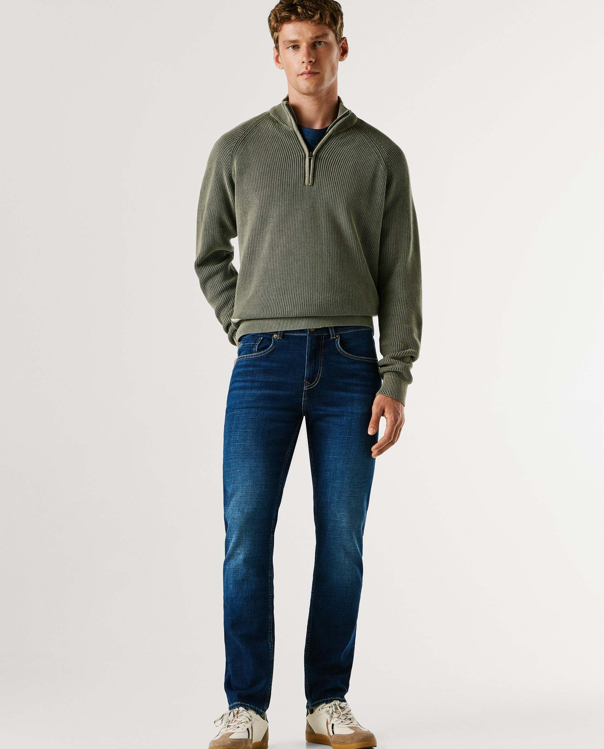 Imagen 0 de Cash - jeans fit recto y tiro regular Azul oscuro