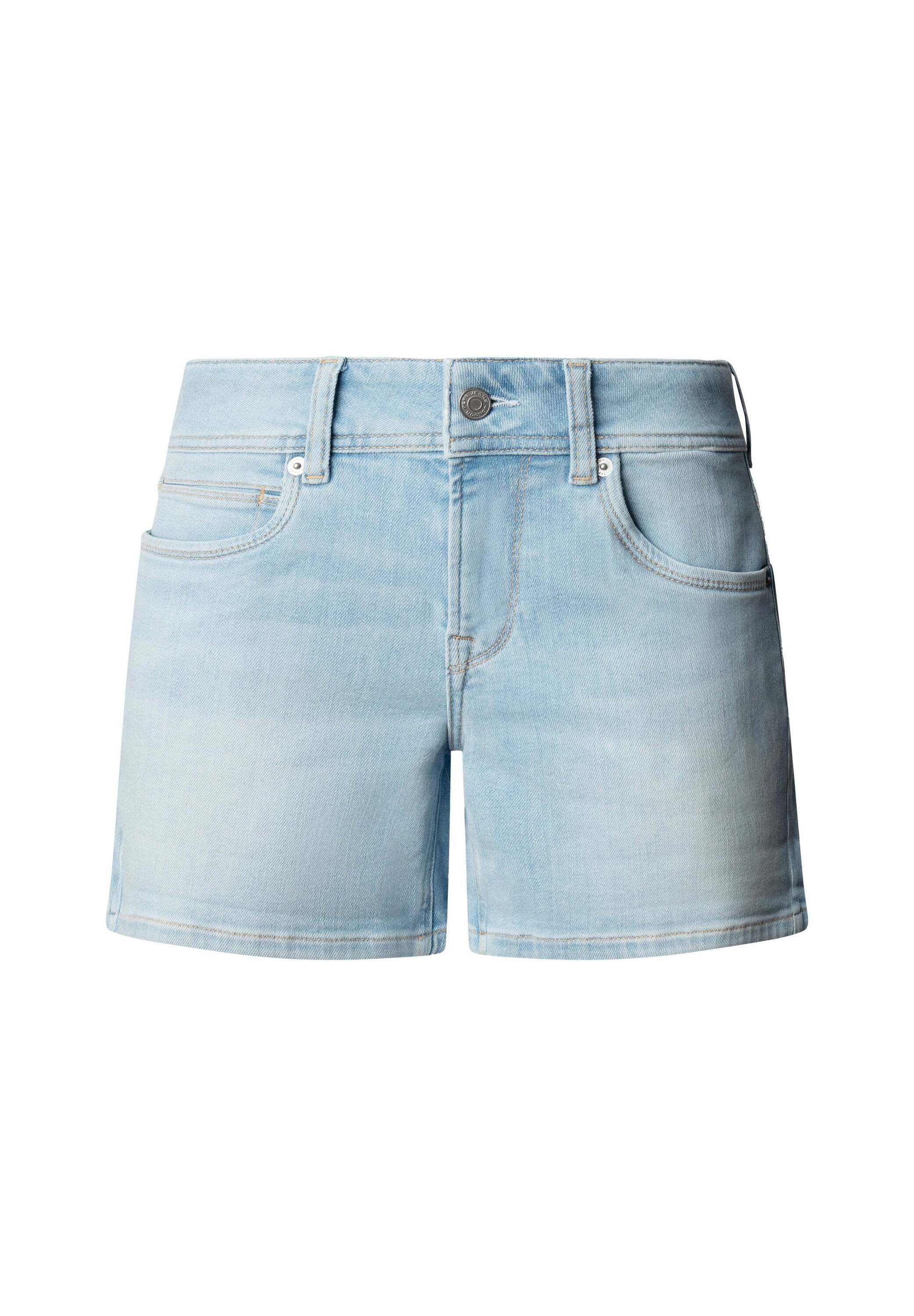 Shorts vaquero de mujer fit regular - Pepe Jeans - Blanco Azul claro-6