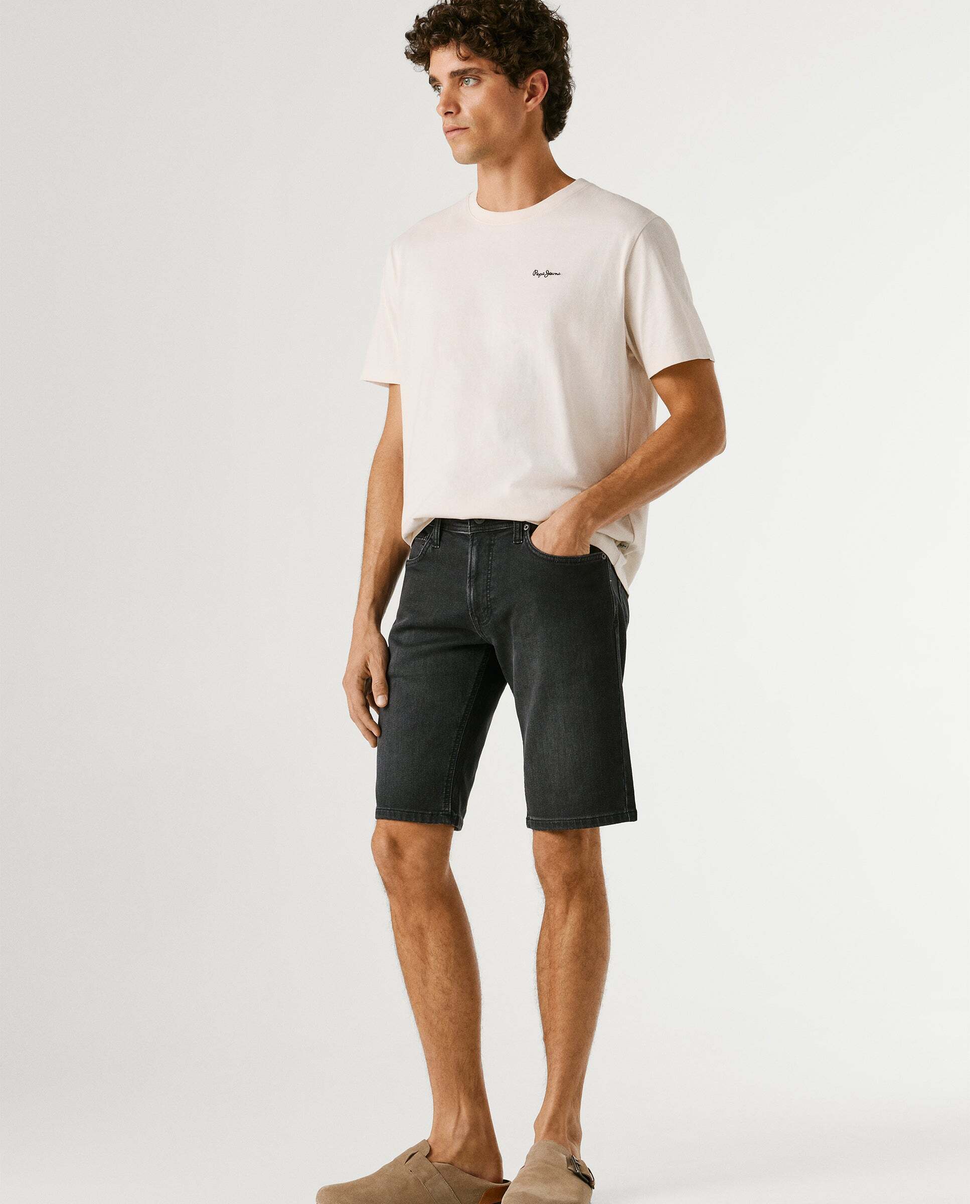 Bermuda vaquera de hombre fit slim - Pepe Jeans - Azul Azul-7