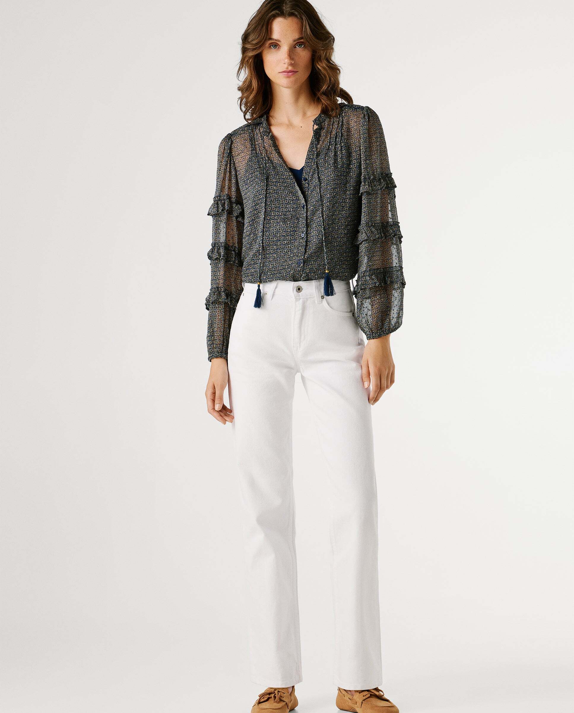 Pepe Jeans - Robyn- jeans fit recto y tiro alto.